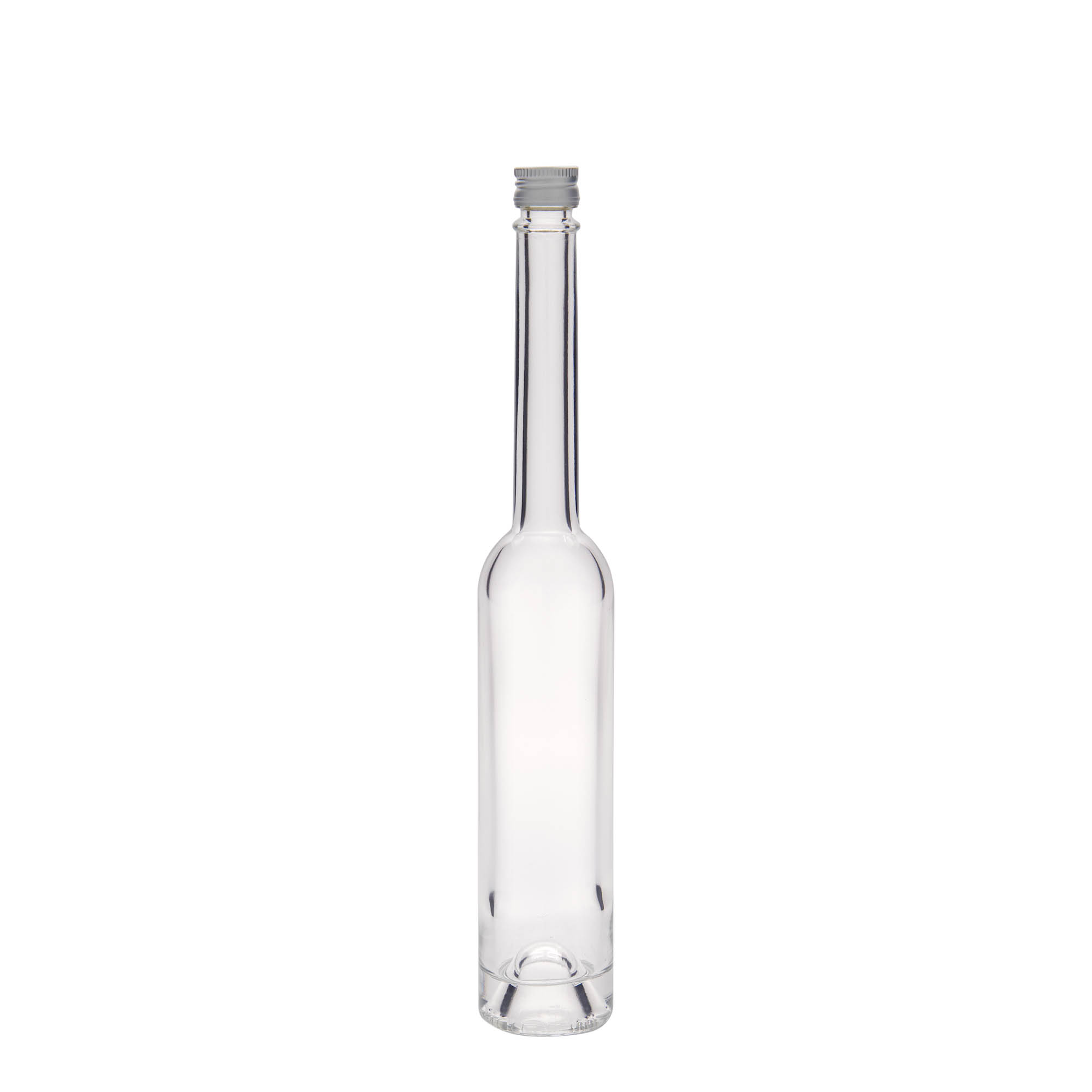 100 ml sklenená fľaša 'Platina', hrdlo: PP 18