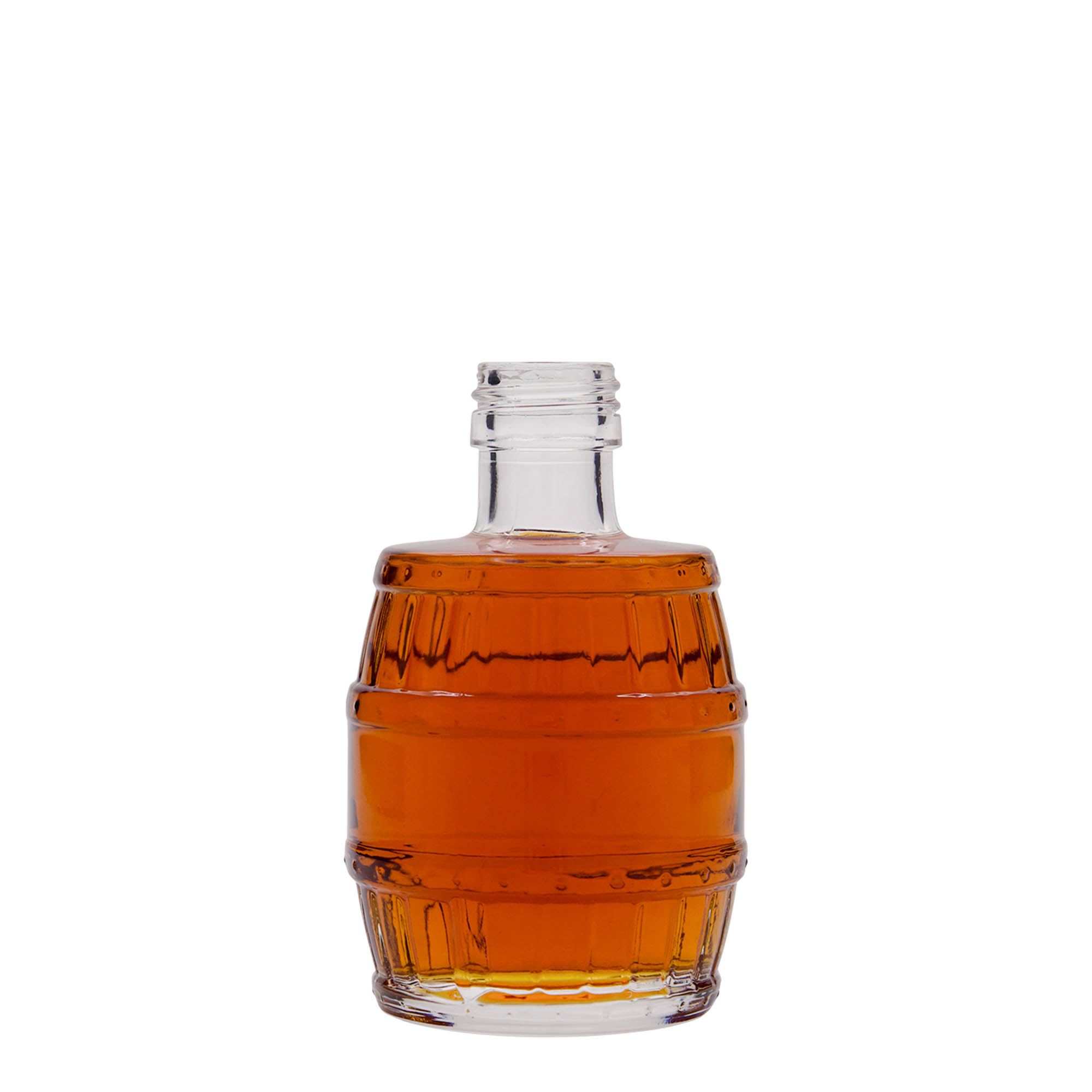 200 ml sklenená fľaša 'sud', hrdlo: PP 28