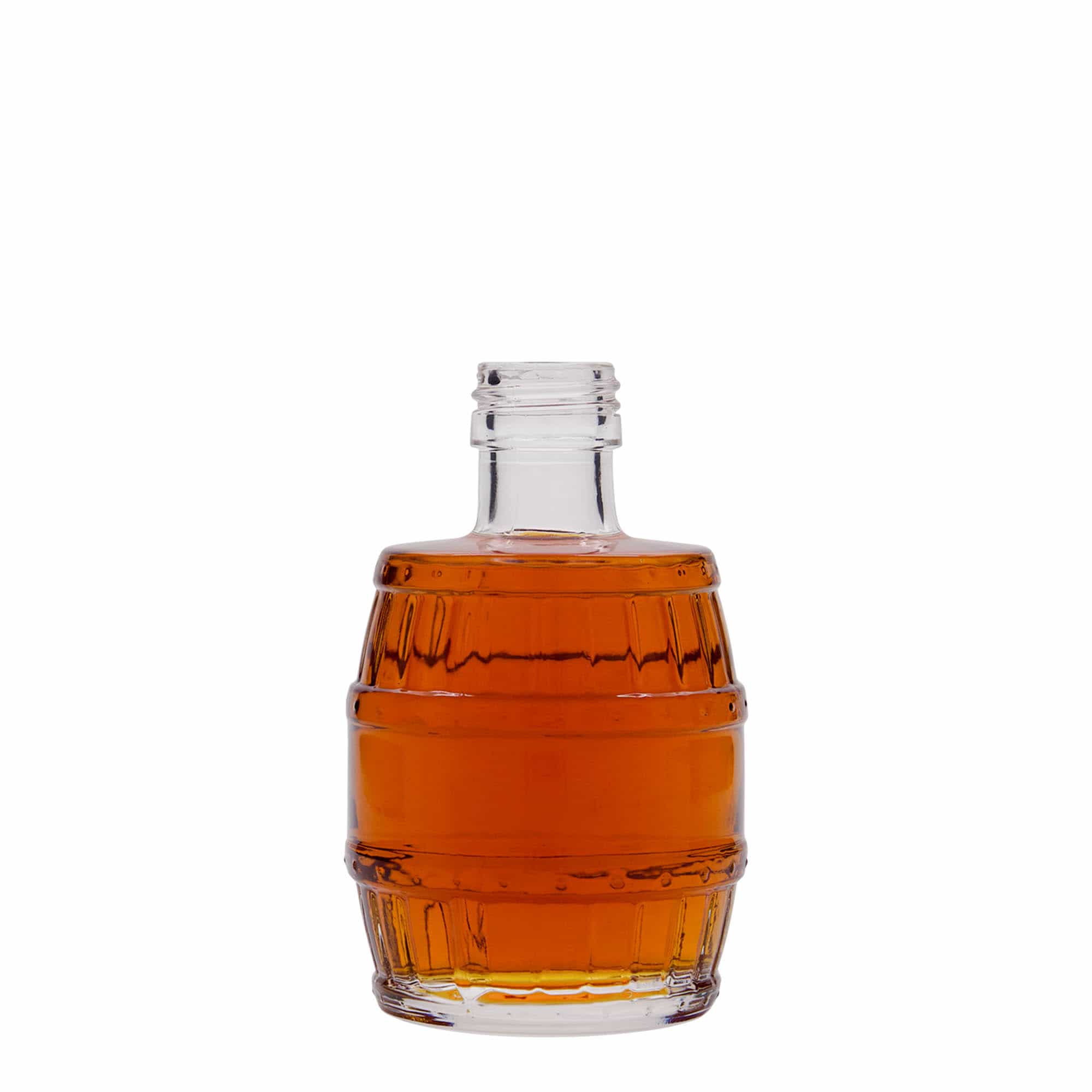 200 ml sklenená fľaša 'sud', hrdlo: PP 28