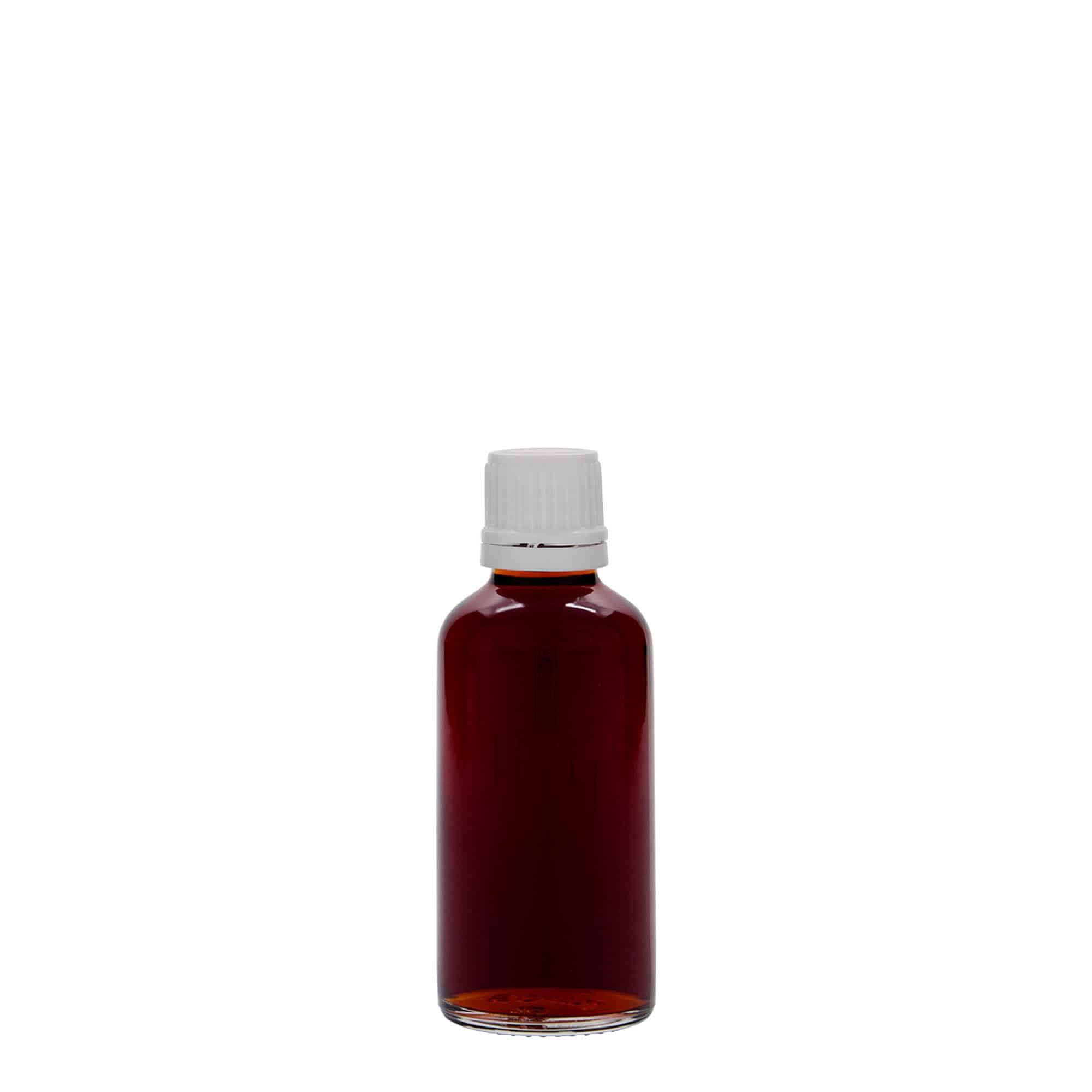 50 ml liekovka, sklená, hrdlo: DIN 18