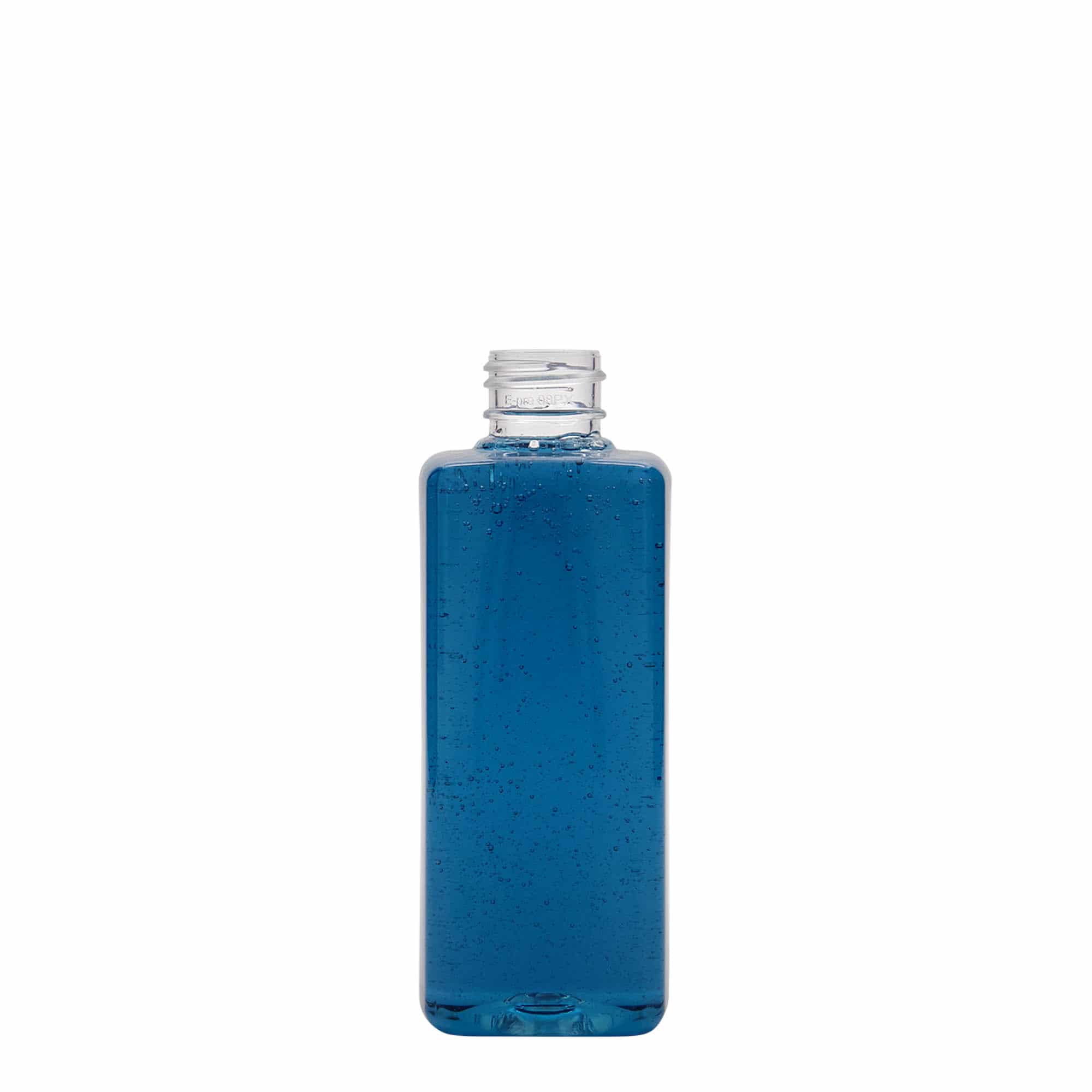 200 ml PET fľaša „Karl“, štvorcová, plast, hrdlo: GPI 24/410