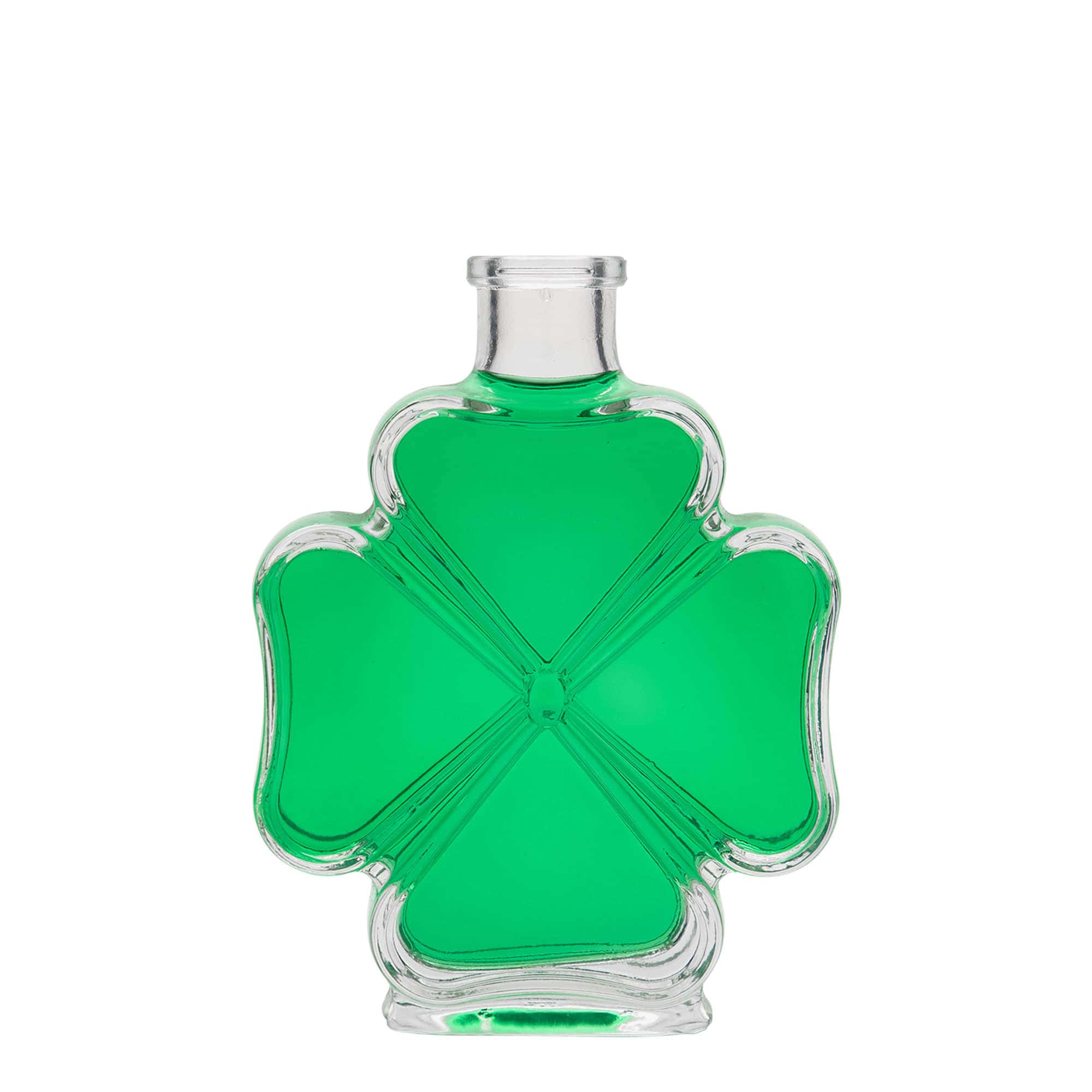 200 ml sklená fľaša „Trojlístok“, hrdlo: korok