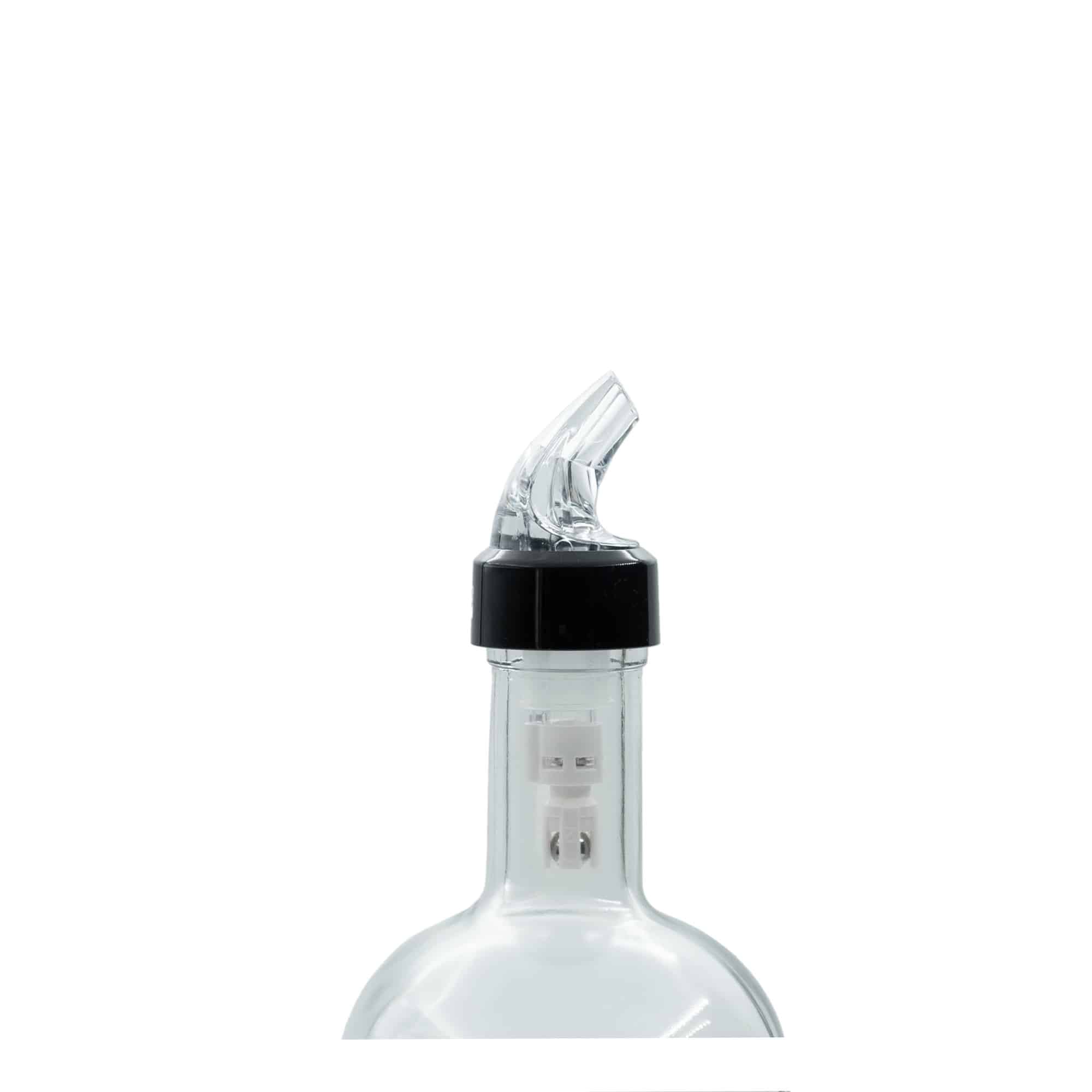 Dávkovací zobáčik „Auto Pour“ 4 cl, PE plast, číre sklo
