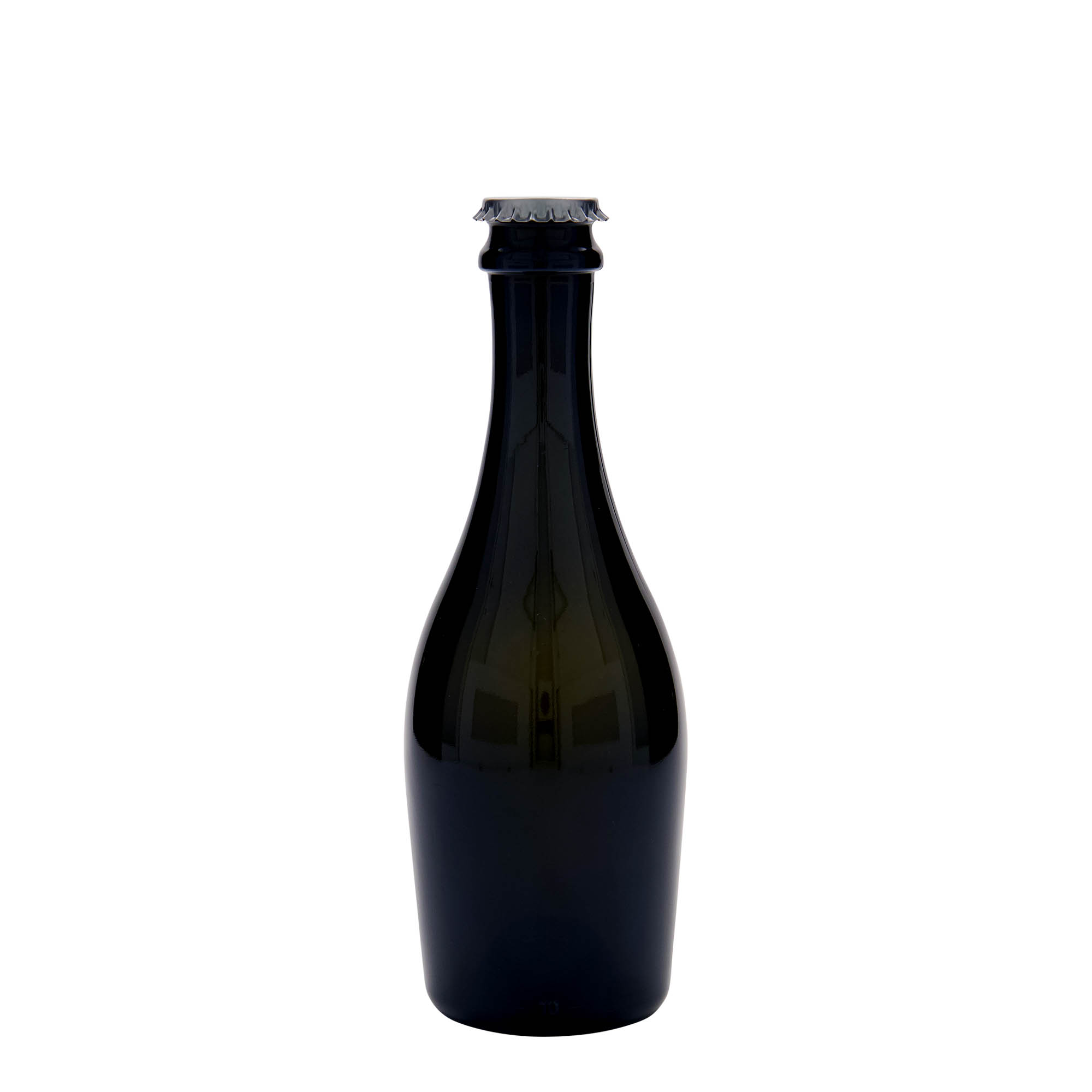330 ml fľaša sektu 'Carmen', sklo, antikvazelená, hrdlo: korunkový uzáver