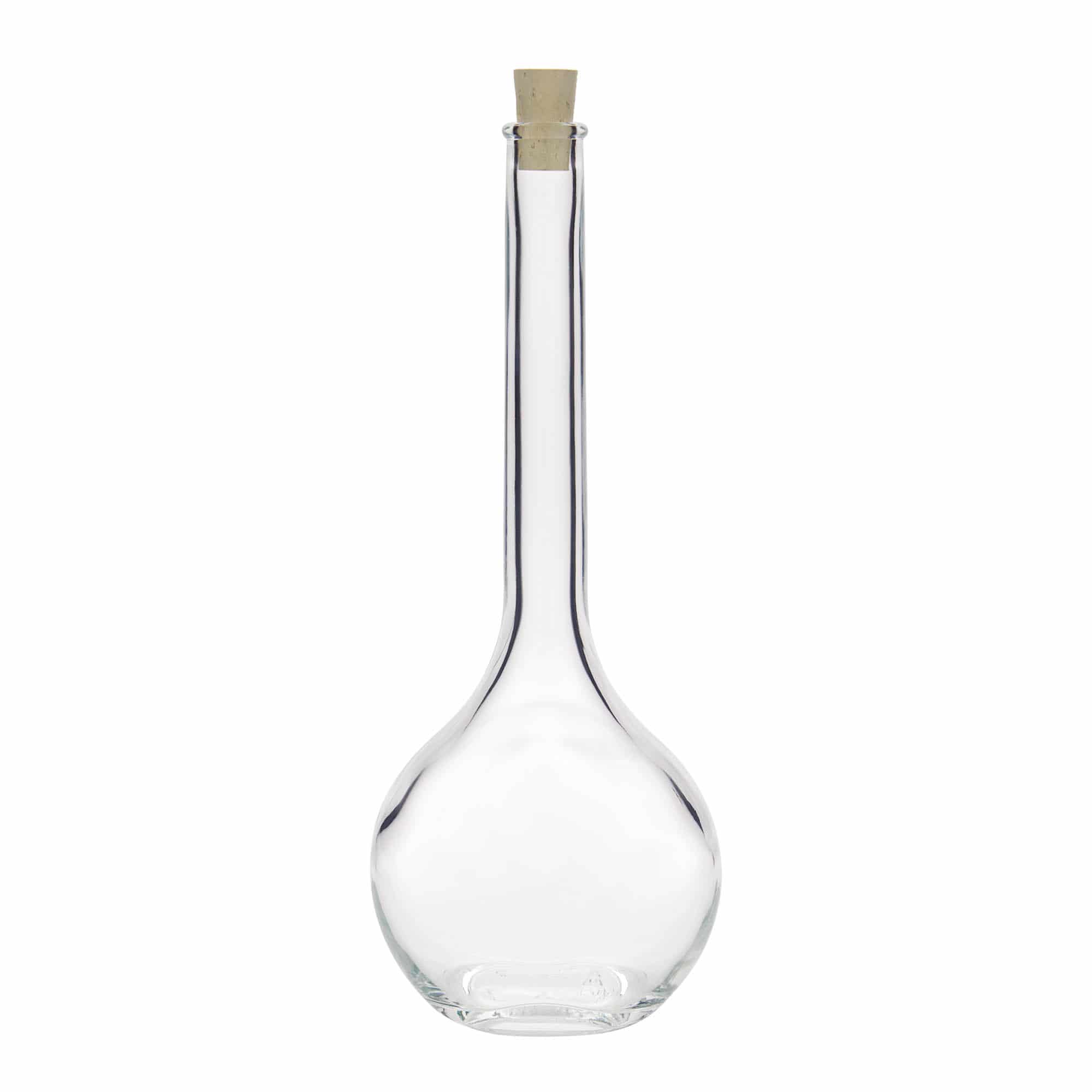 500 ml sklená fľaša „Contessa“, oválna, hrdlo: korok