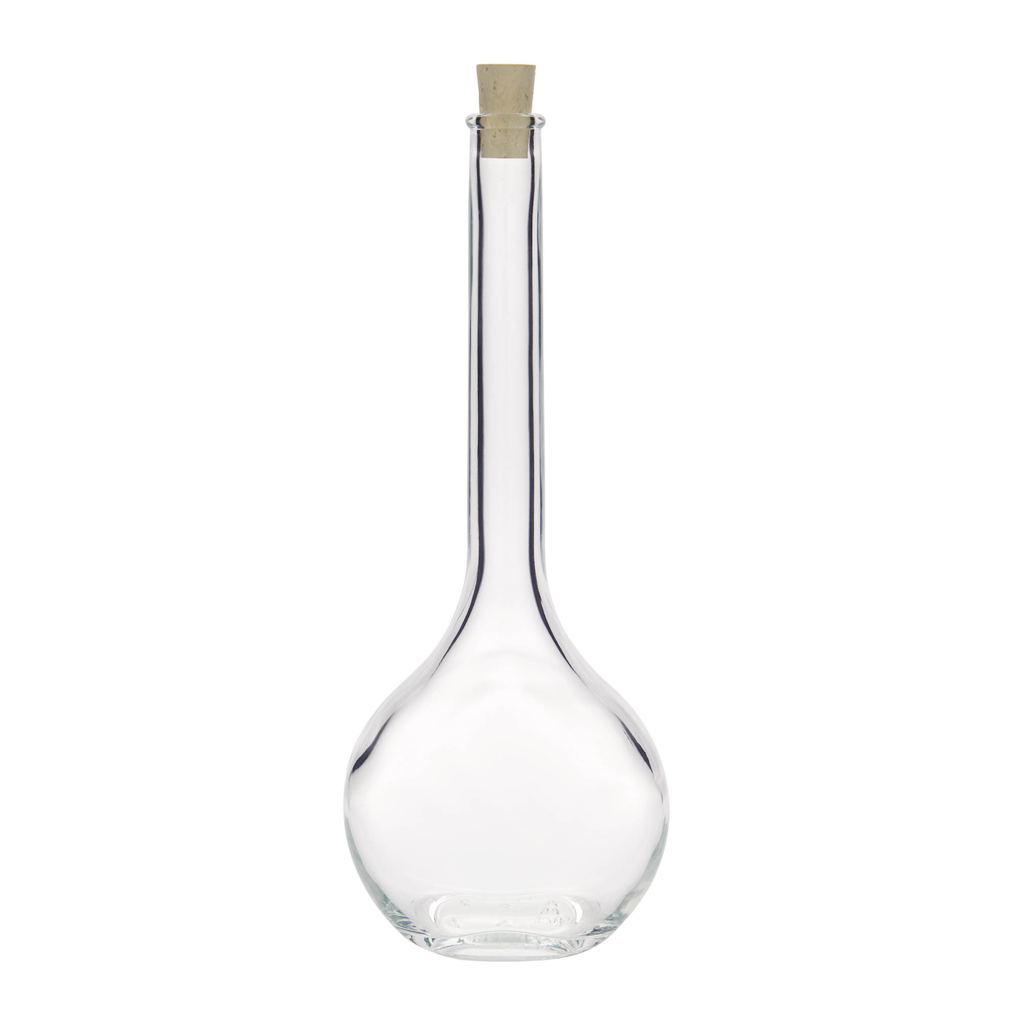 500 ml sklenená fľaša 'Contessa', oválna, hrdlo: korok