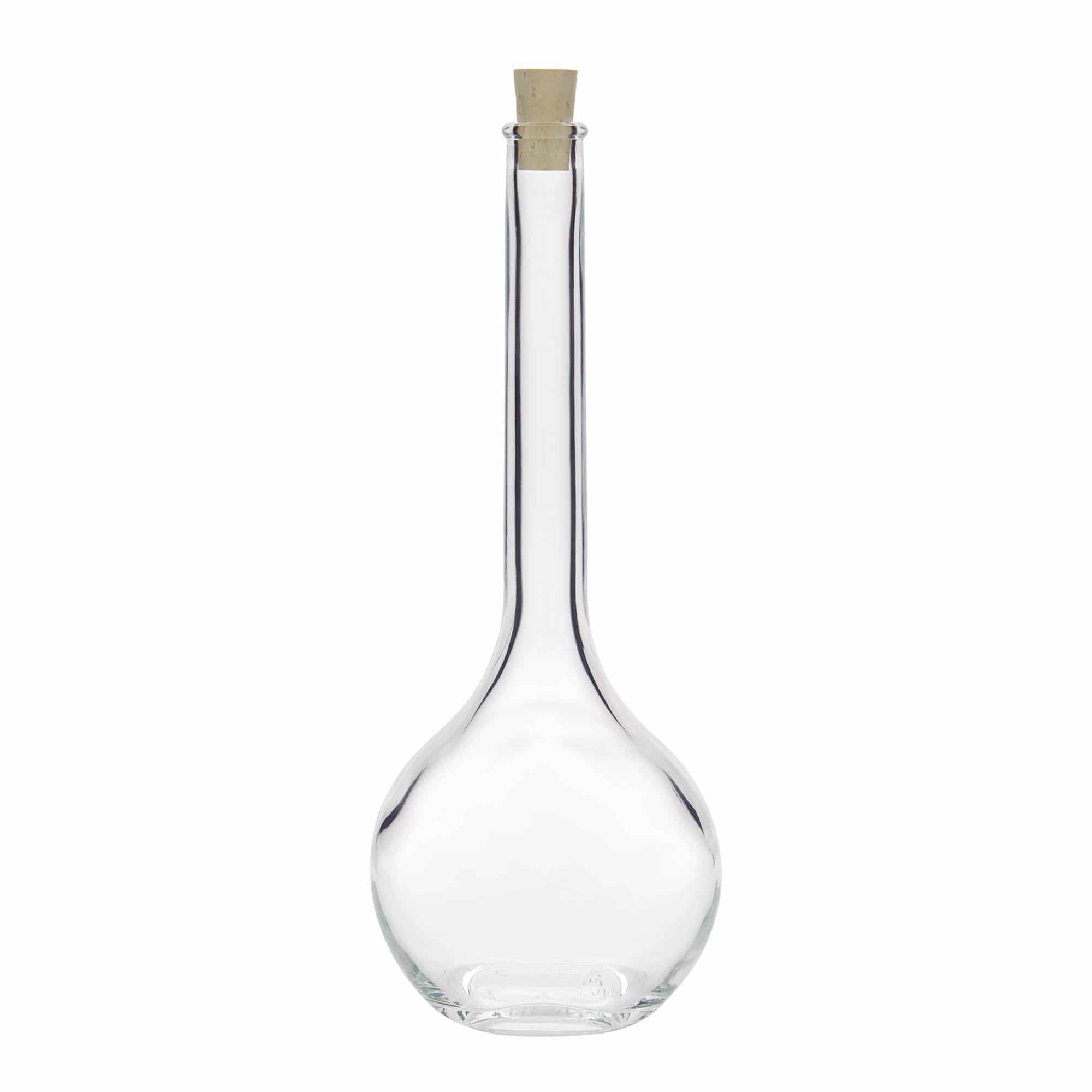 500 ml sklenená fľaša 'Contessa', oválna, hrdlo: korok 500 ml sklenená fľaša 'Contessa', oválna, hrdlo: korok