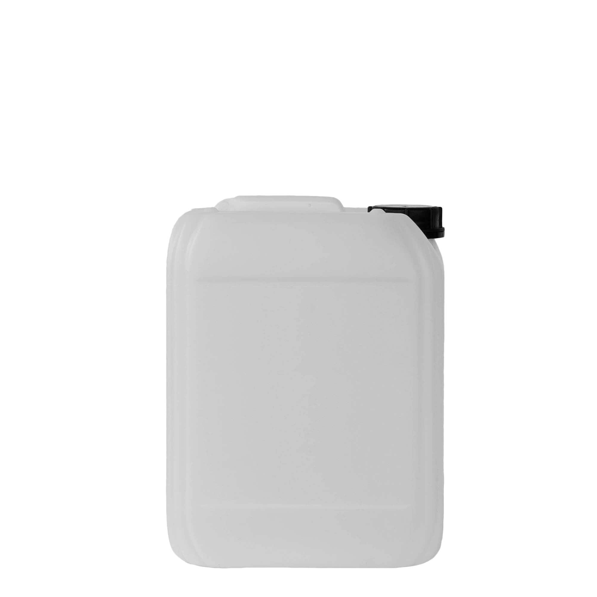 10 l kanister, obdĺžniková, HDPE plast, prírodná farba, hrdlo: ND 55