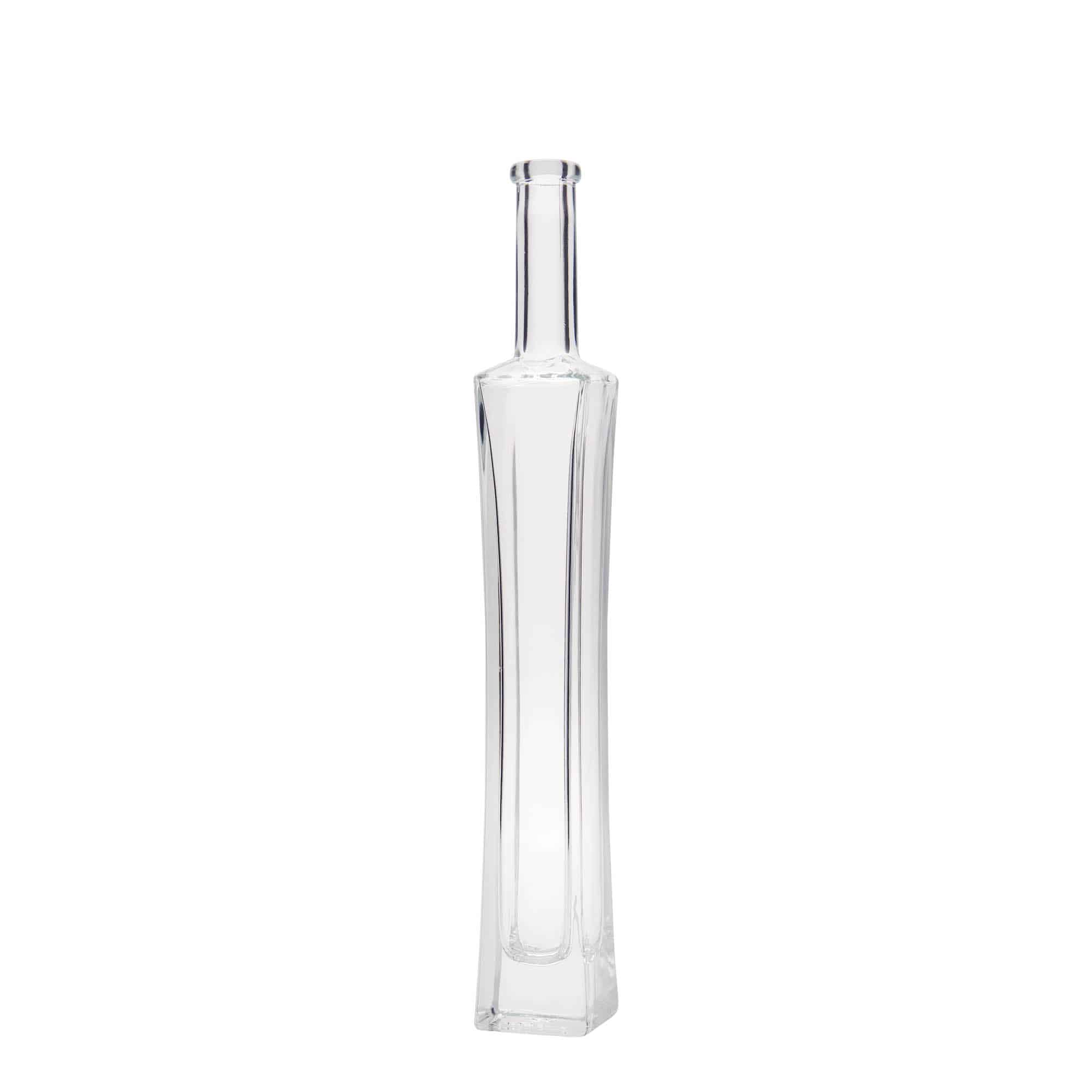 100 ml sklená fľaša „Koko“, štvorcová, hrdlo: korok