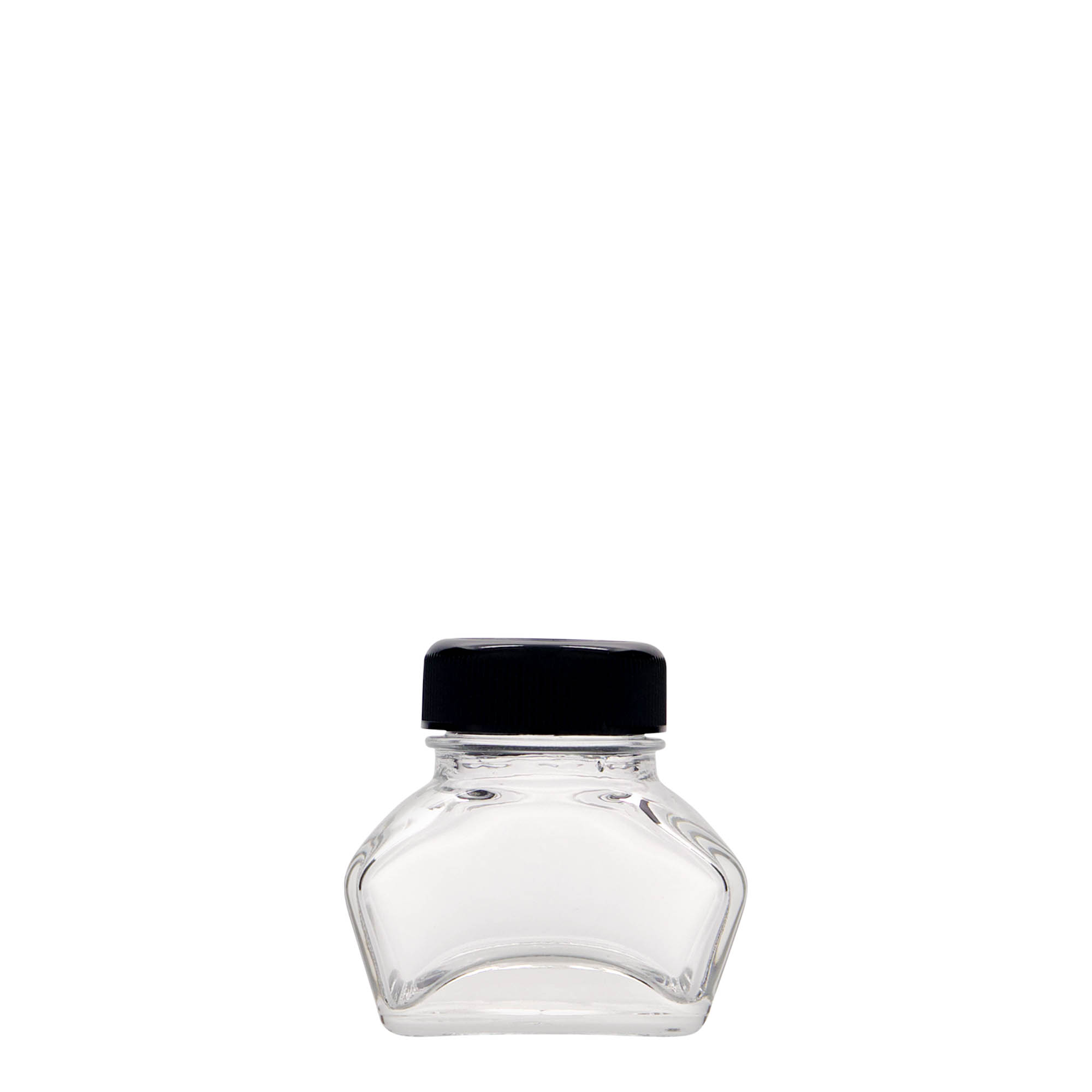 30 ml atramentová fľaštička, obdĺžniková, hrdlo: závitové uzáver 30 ml atramentová fľaštička, obdĺžniková, hrdlo: závitové uzáver