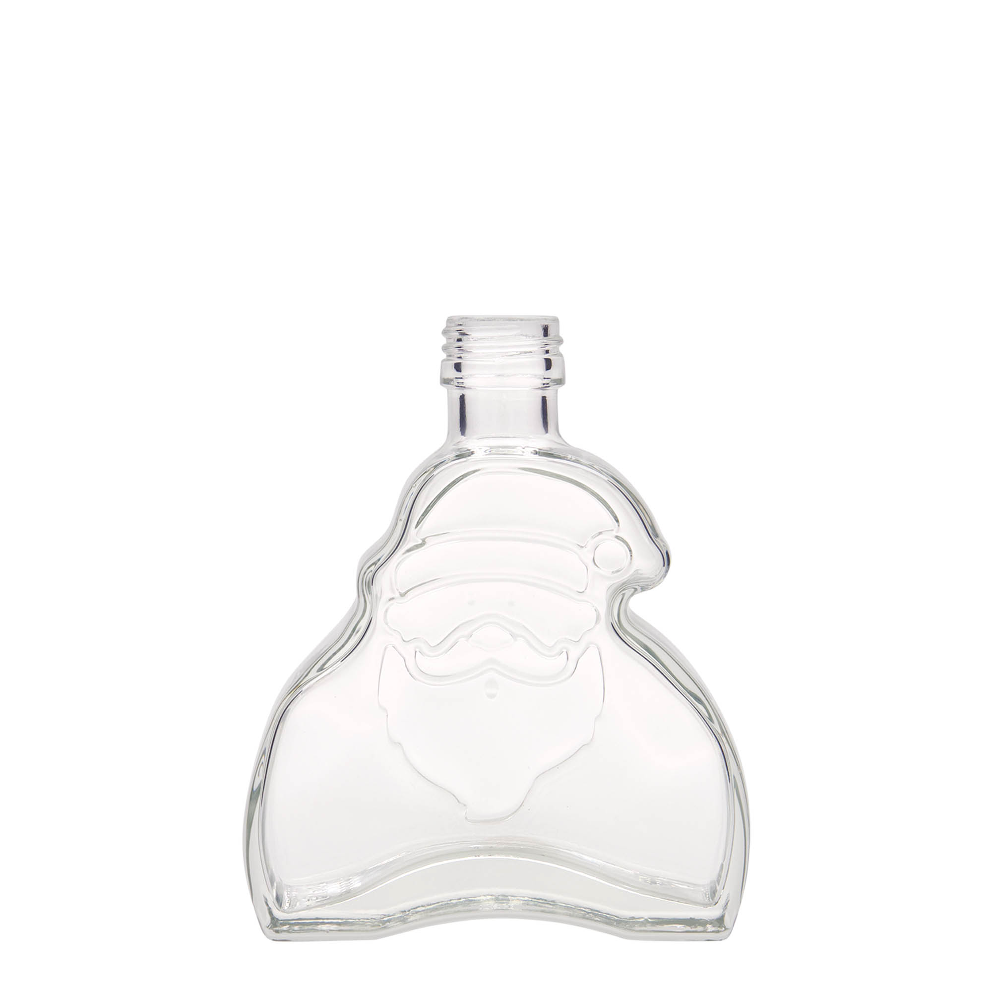 200 ml sklenená fľaša 'Santa Claus', hrdlo: PP 28 200 ml sklenená fľaša 'Santa Claus', hrdlo: PP 28