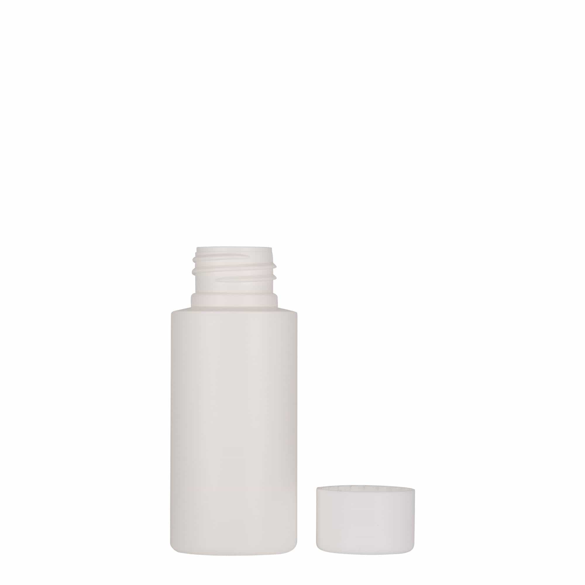 50 ml plastová fľaša 'Pipe', HDPE, biela, hrdlo: 24/410 50 ml plastová fľaša 'Pipe', HDPE, biela, hrdlo: 24/410