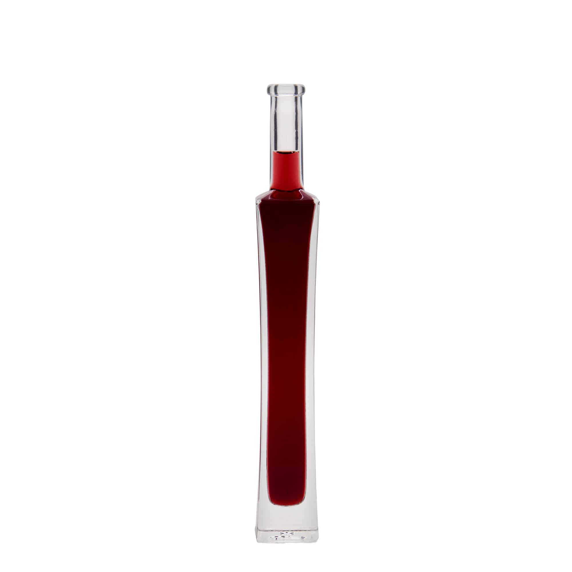 100 ml sklená fľaša „Koko“, štvorcová, hrdlo: korok