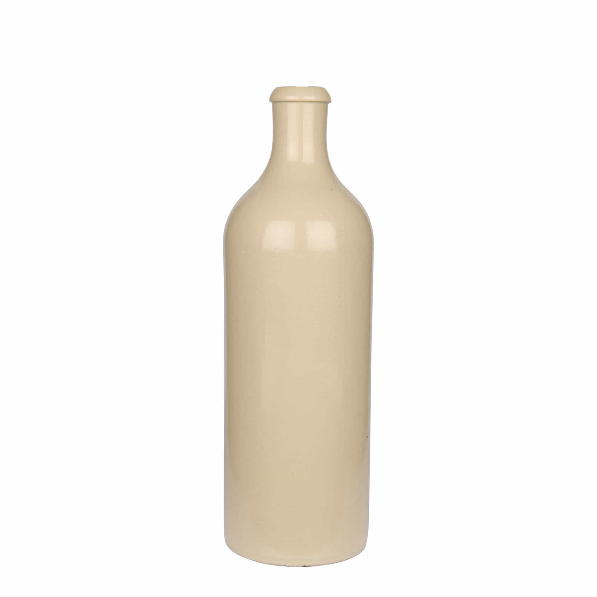 750 ml hlinený krčah, kamenina, béžová farba, hrdlo: korok 750 ml hlinený krčah, kamenina, béžová farba, hrdlo: korok