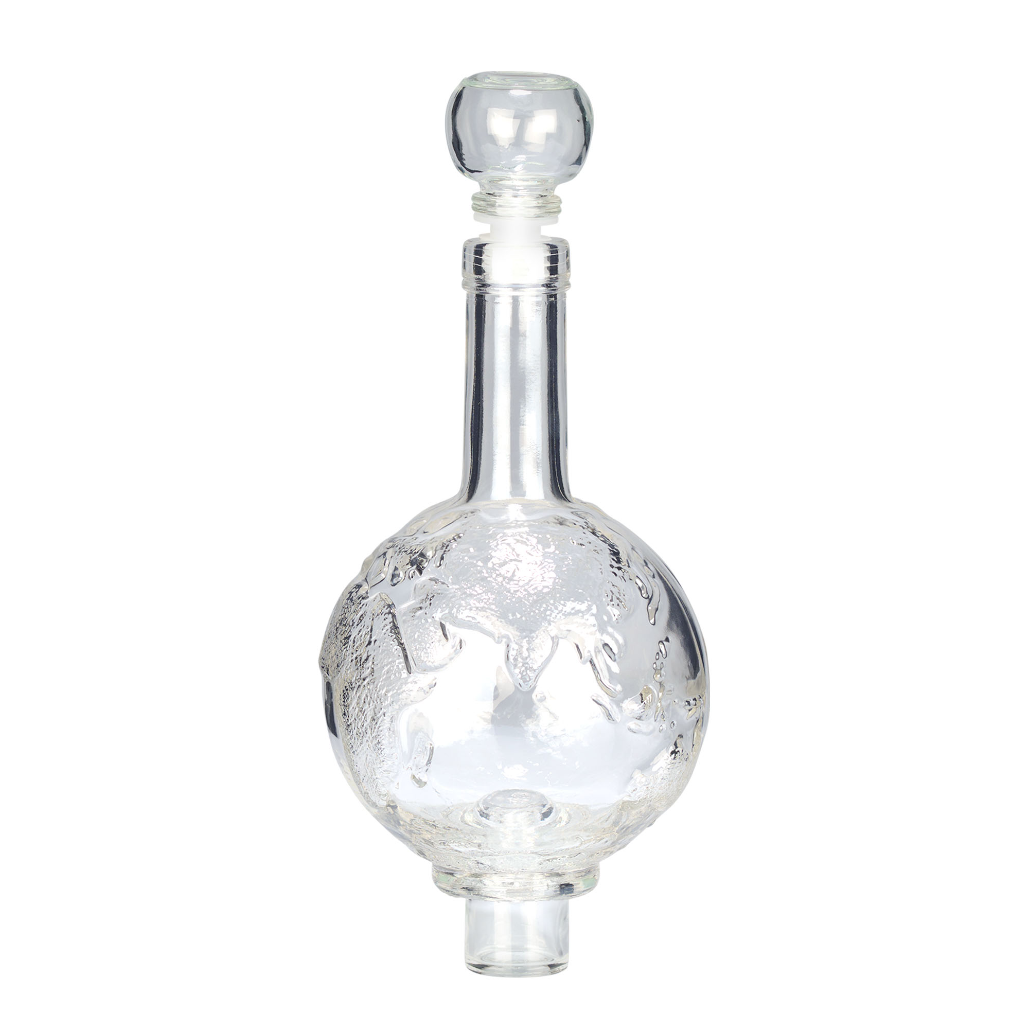 500 ml sklenená fľaša 'Globus', hrdlo: korok 500 ml sklenená fľaša 'Globus', hrdlo: korok