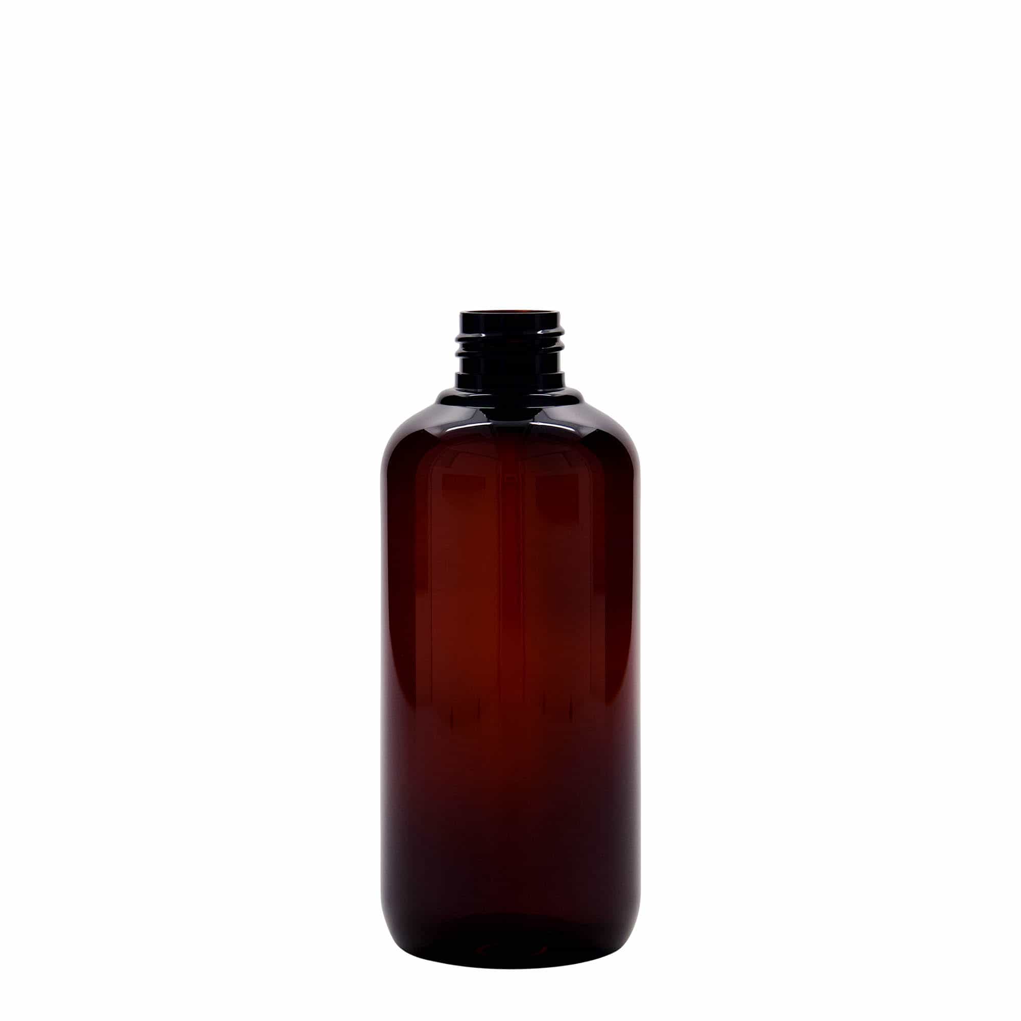 250 ml recyklovaná plastová fľaša „Victor“s Best“, PCR, hnedá farba, hrdlo: GPI 24/410
