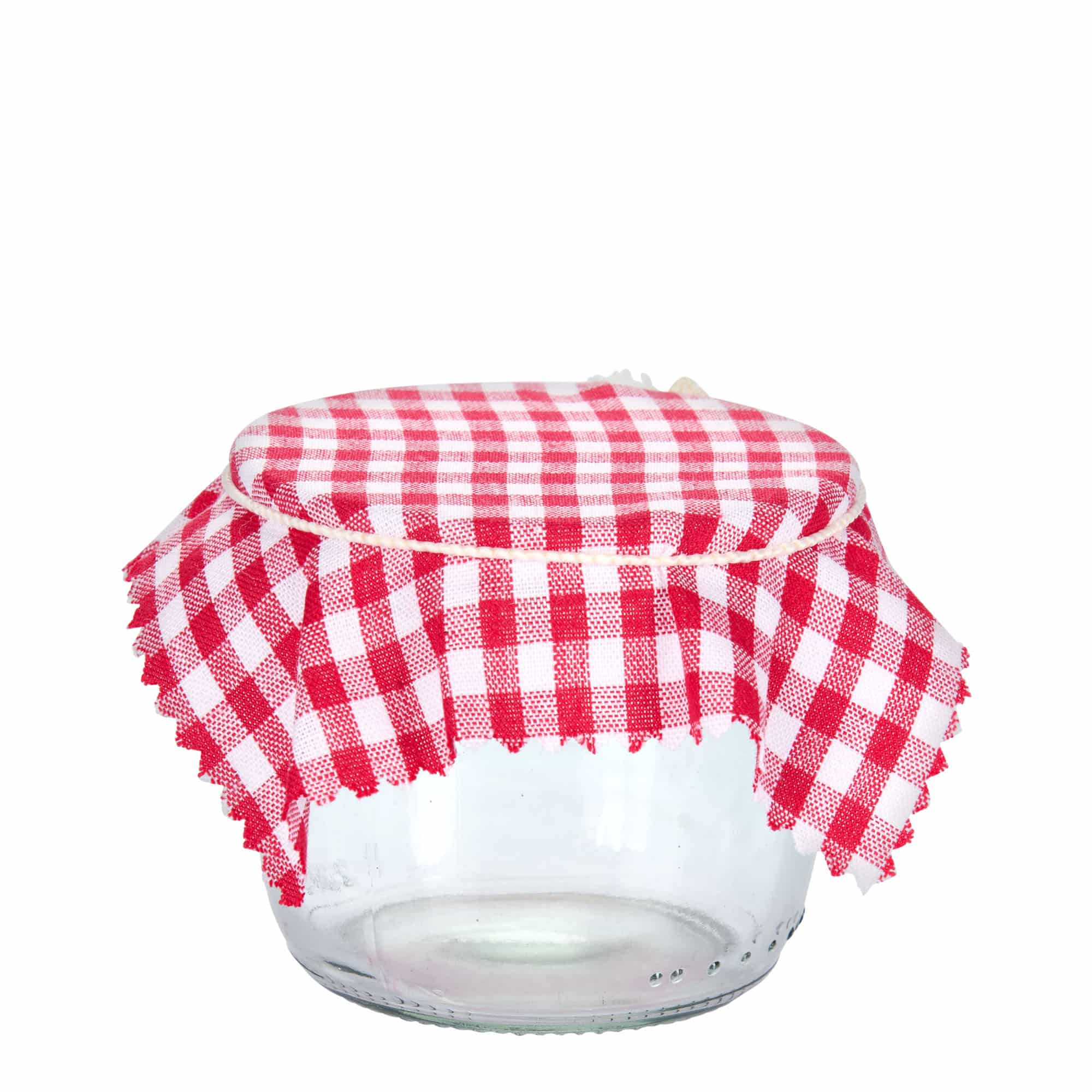 Kockované látkové prestieranie 12x12, štvorcové, textilné, červené, hrdlo: TO38-TO53