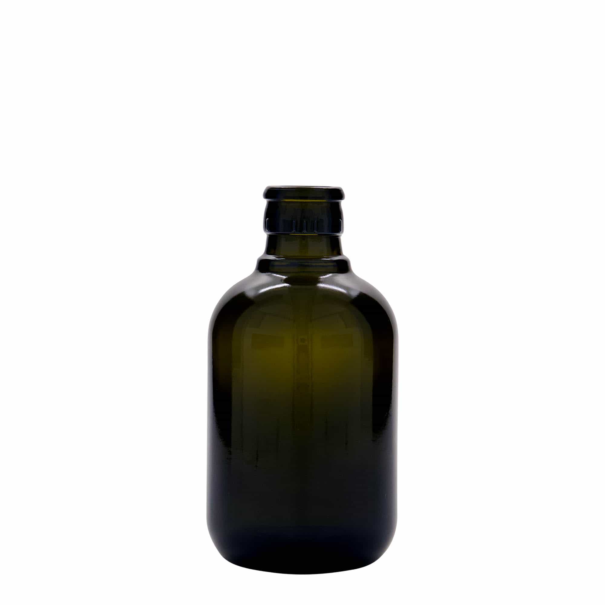 250 ml fľaša na ocot/olej „Biolio“, sklená, antická zelená farba, hrdlo: DOP 250 ml fľaša na ocot/olej „Biolio“, sklená, antická zelená farba, hrdlo: DOP