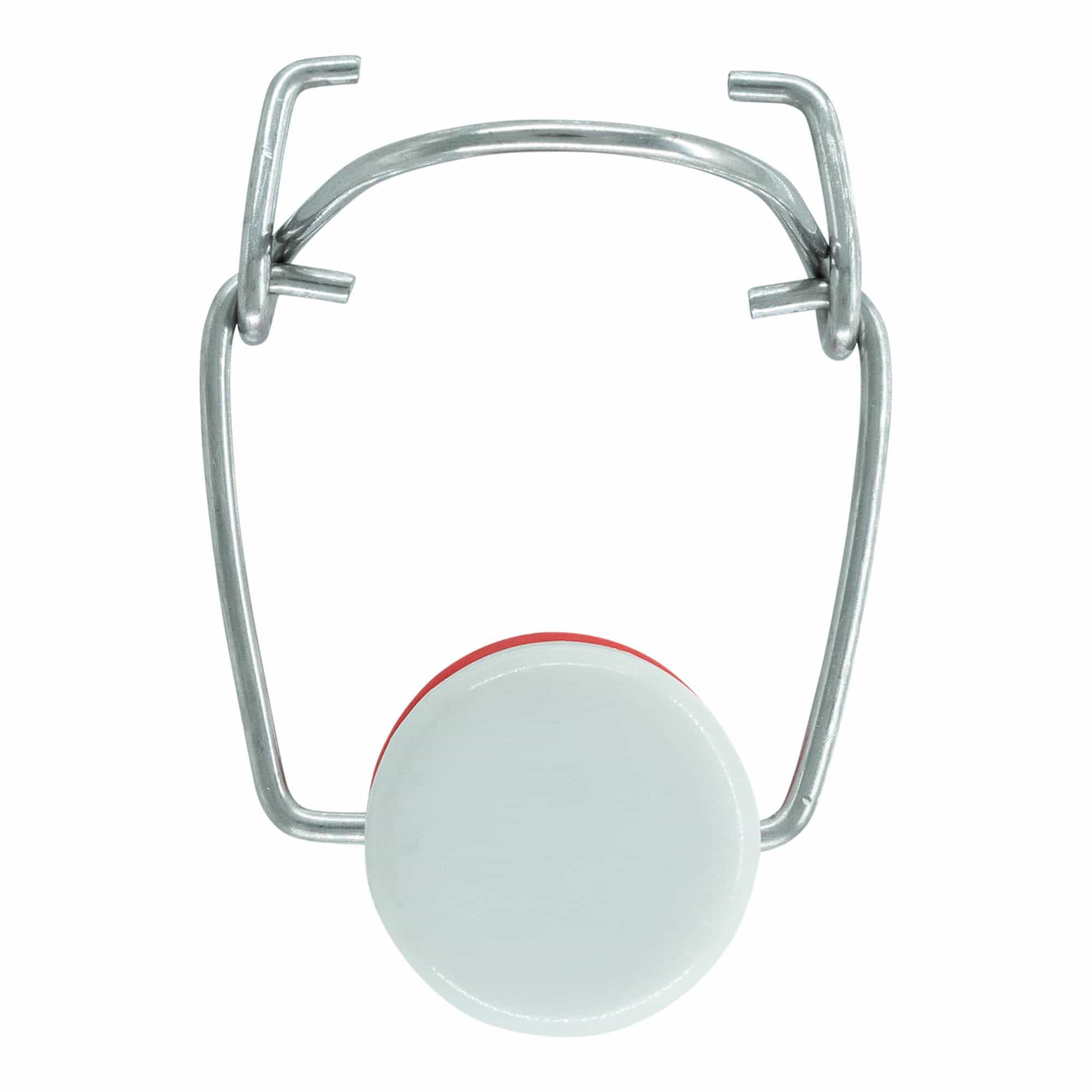 Závesný uzáver špeciálnej veľkosti, plast, červeno-biely