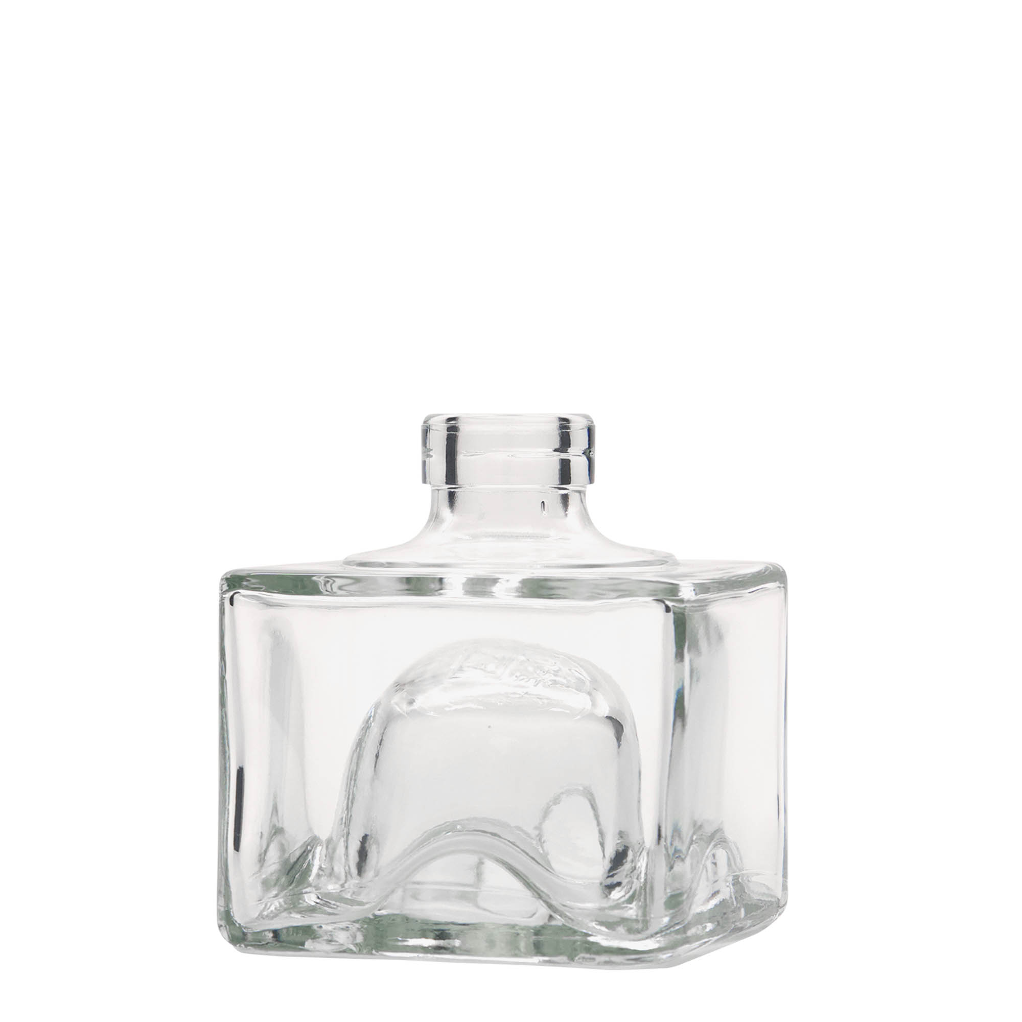 200 ml sklenená fľaša 'Cocolores', štvorcová, hrdlo: korok