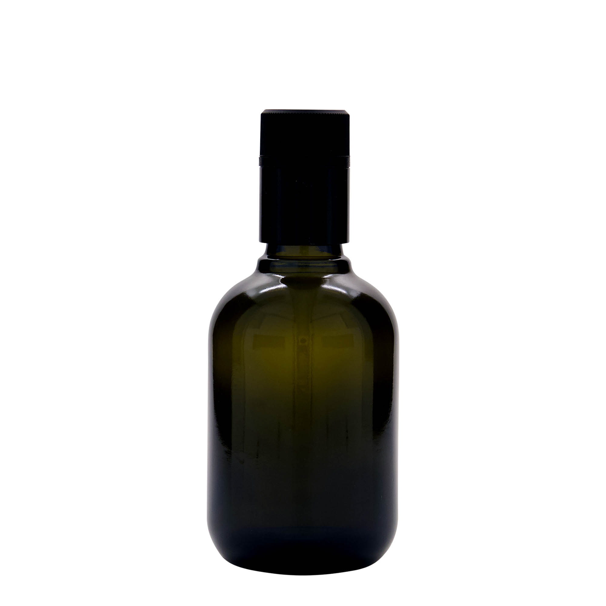 250 ml fľaša na ocot/olej 'Biolio', sklo, antikzelená, hrdlo: DOP