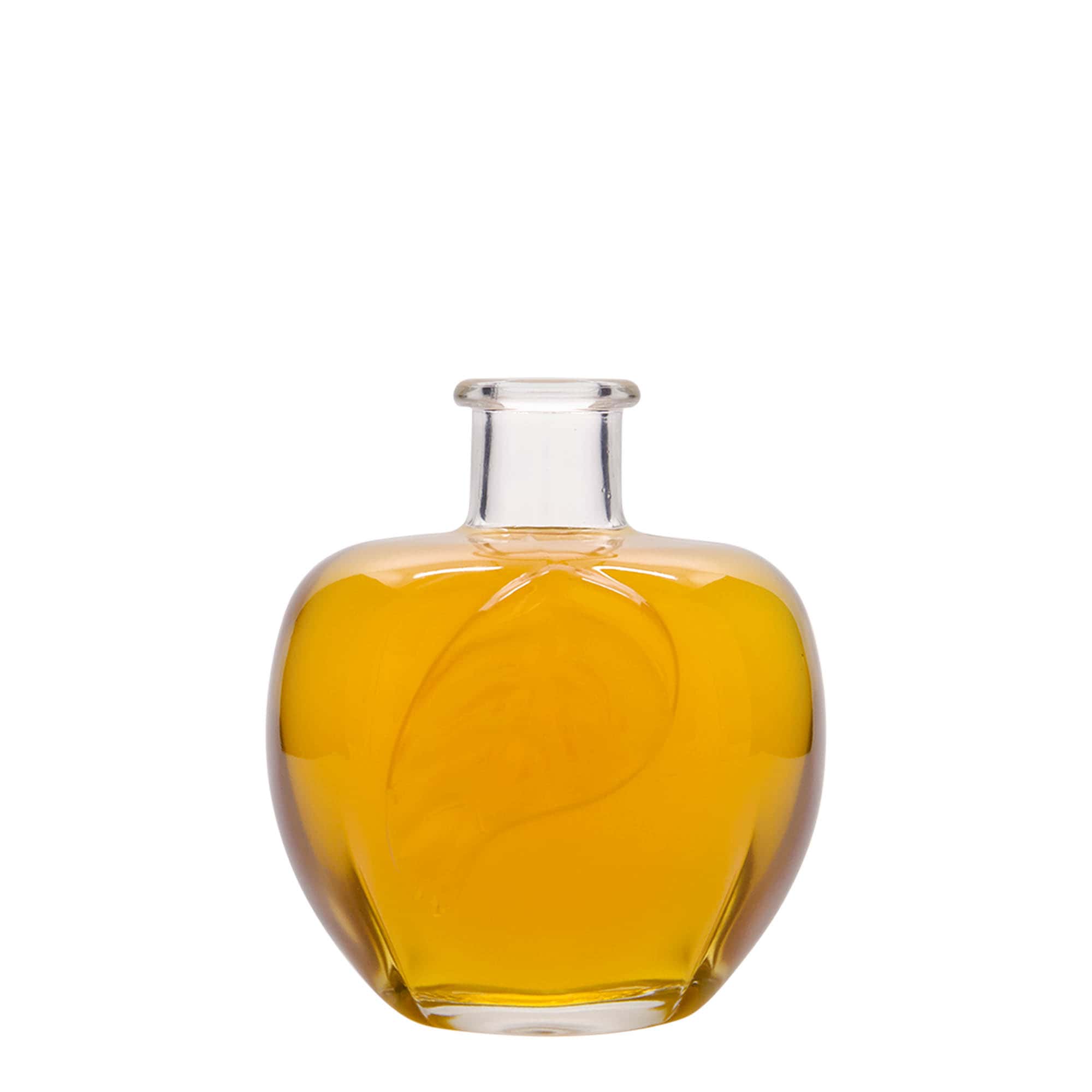 350 ml sklená fľaša „Jablko“, hrdlo: korok