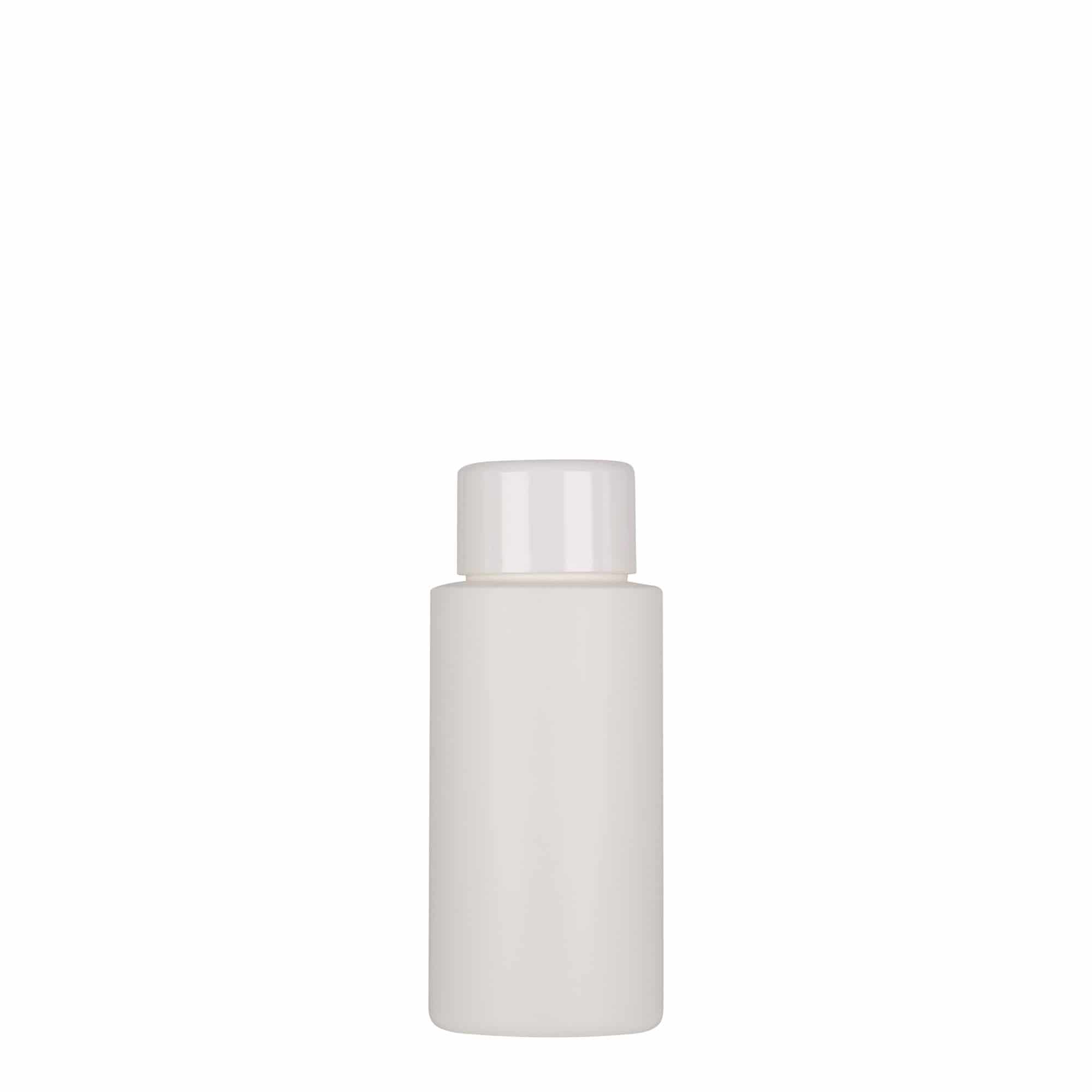 50 ml plastová fľaša „Pípa“, HDPE, biela farba, hrdlo: GPI 24/410