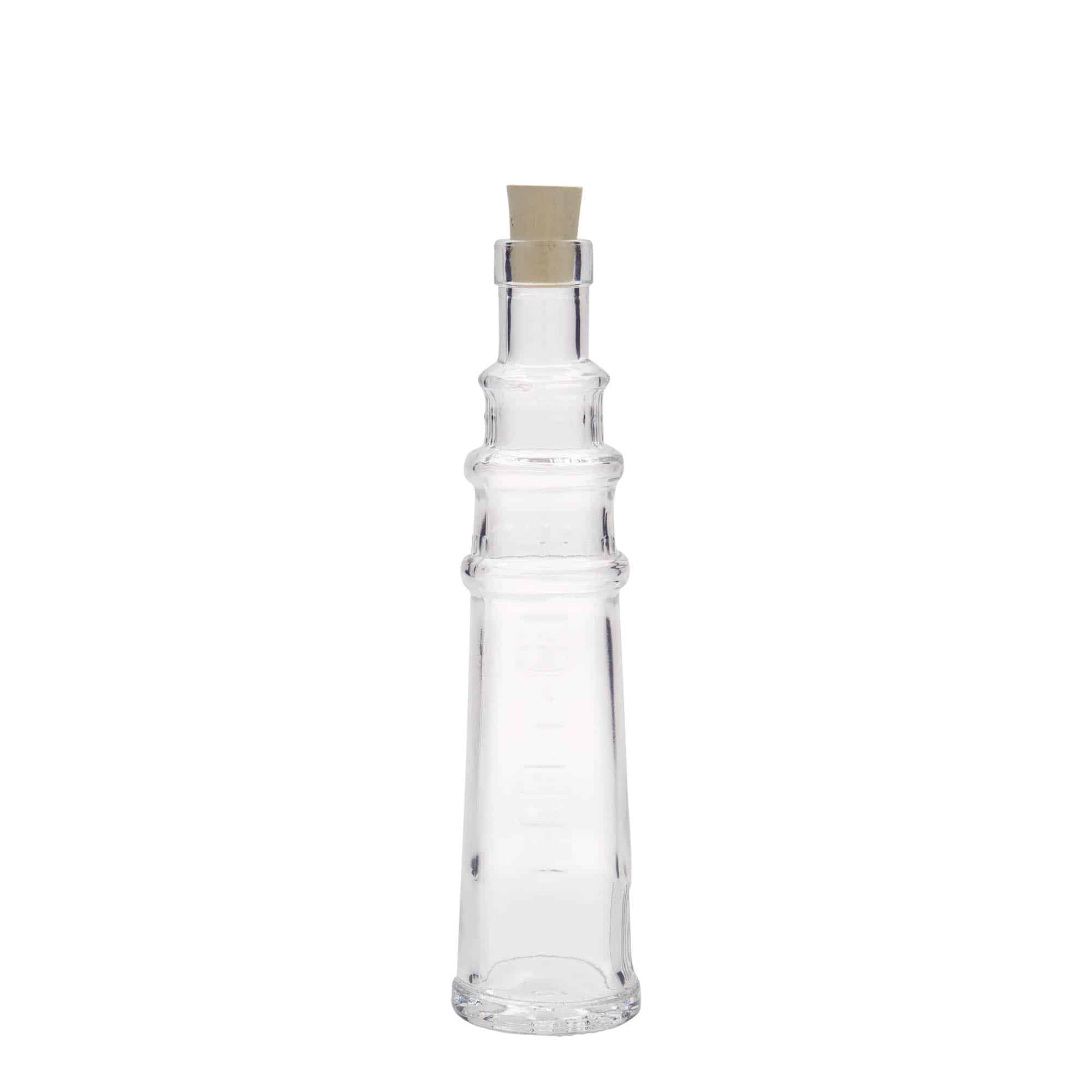 100 ml sklená fľaša „Maják“, hrdlo: korok