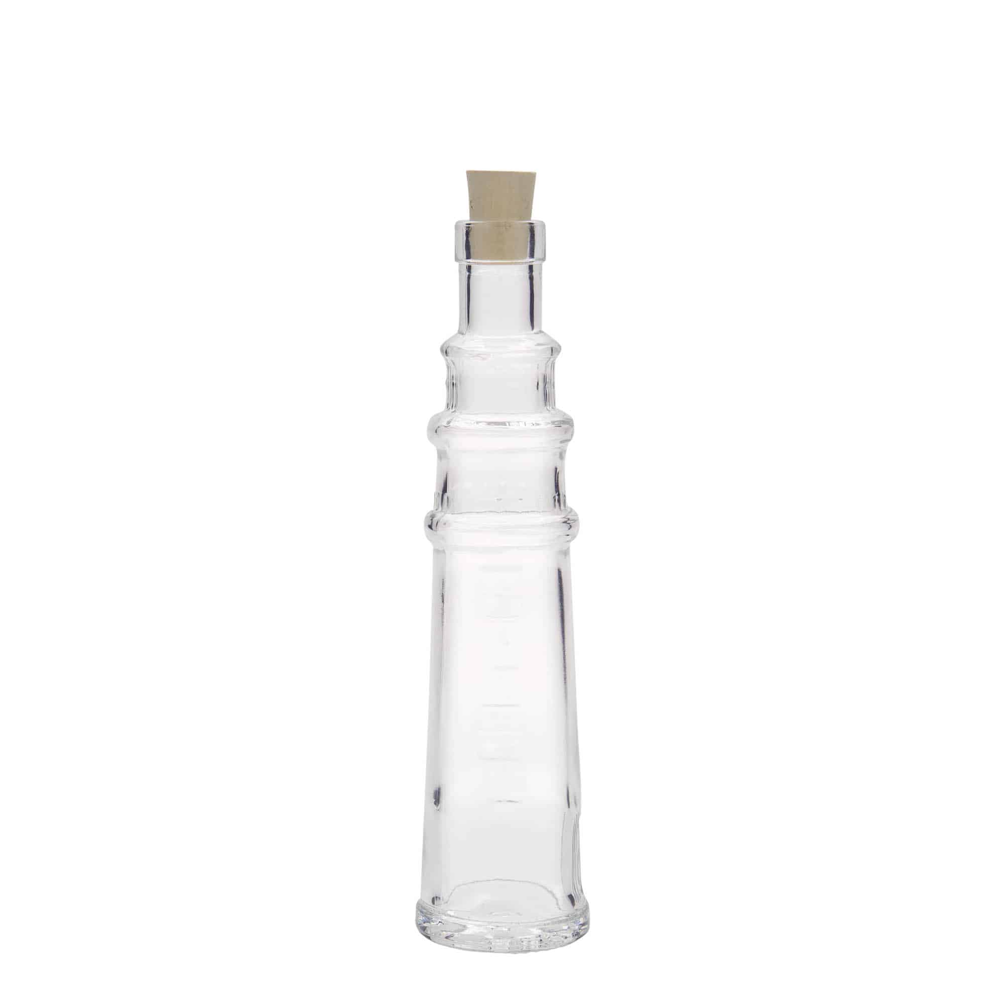 100 ml sklenená fľaša 'Leuchtturm', hrdlo: korok