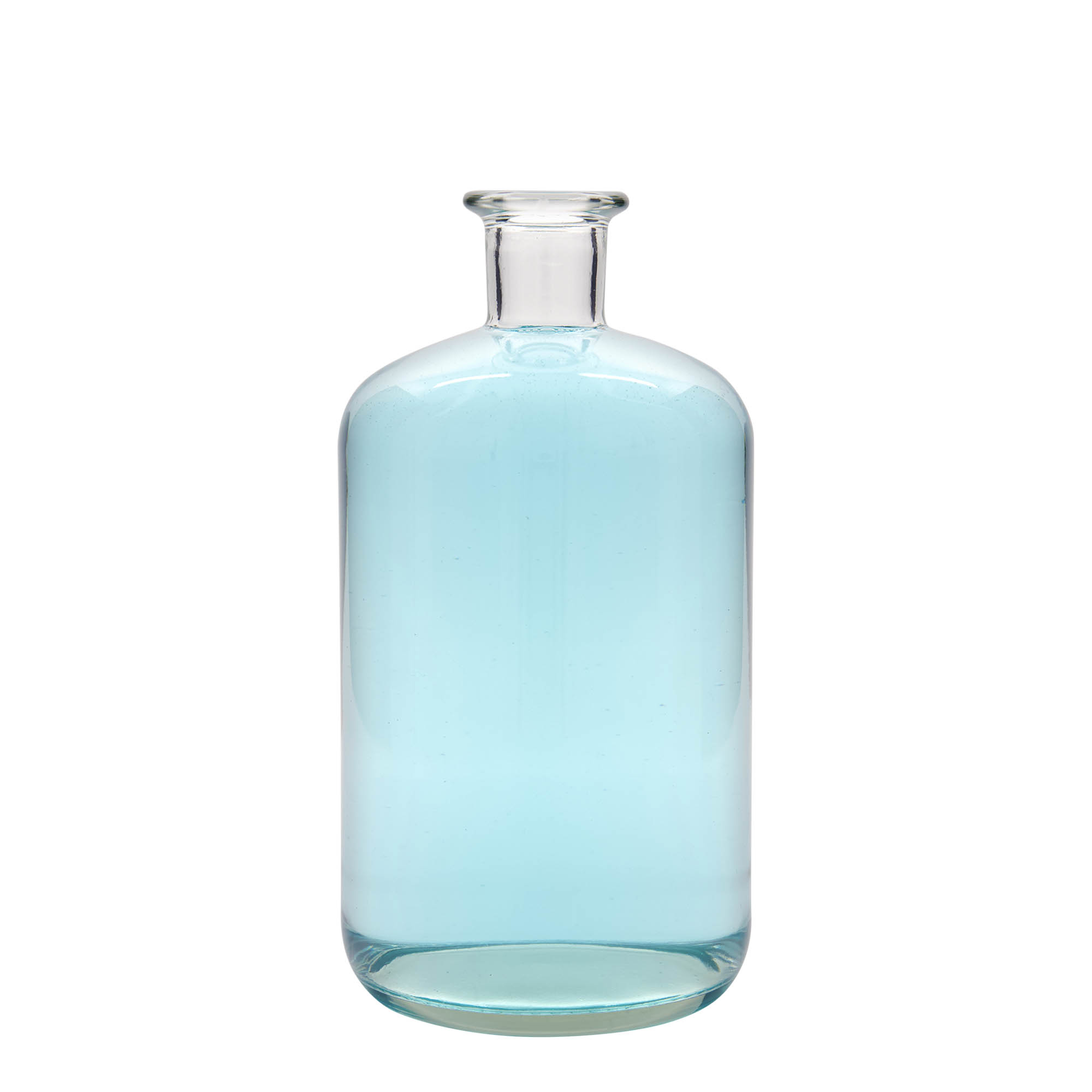 1.500 ml lekárnická sklenená fľaša, hrdlo: korkové