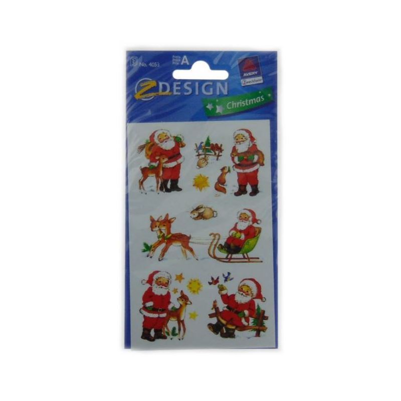 Zweckform nálepka „Santa Claus“, papier, viacfarebná