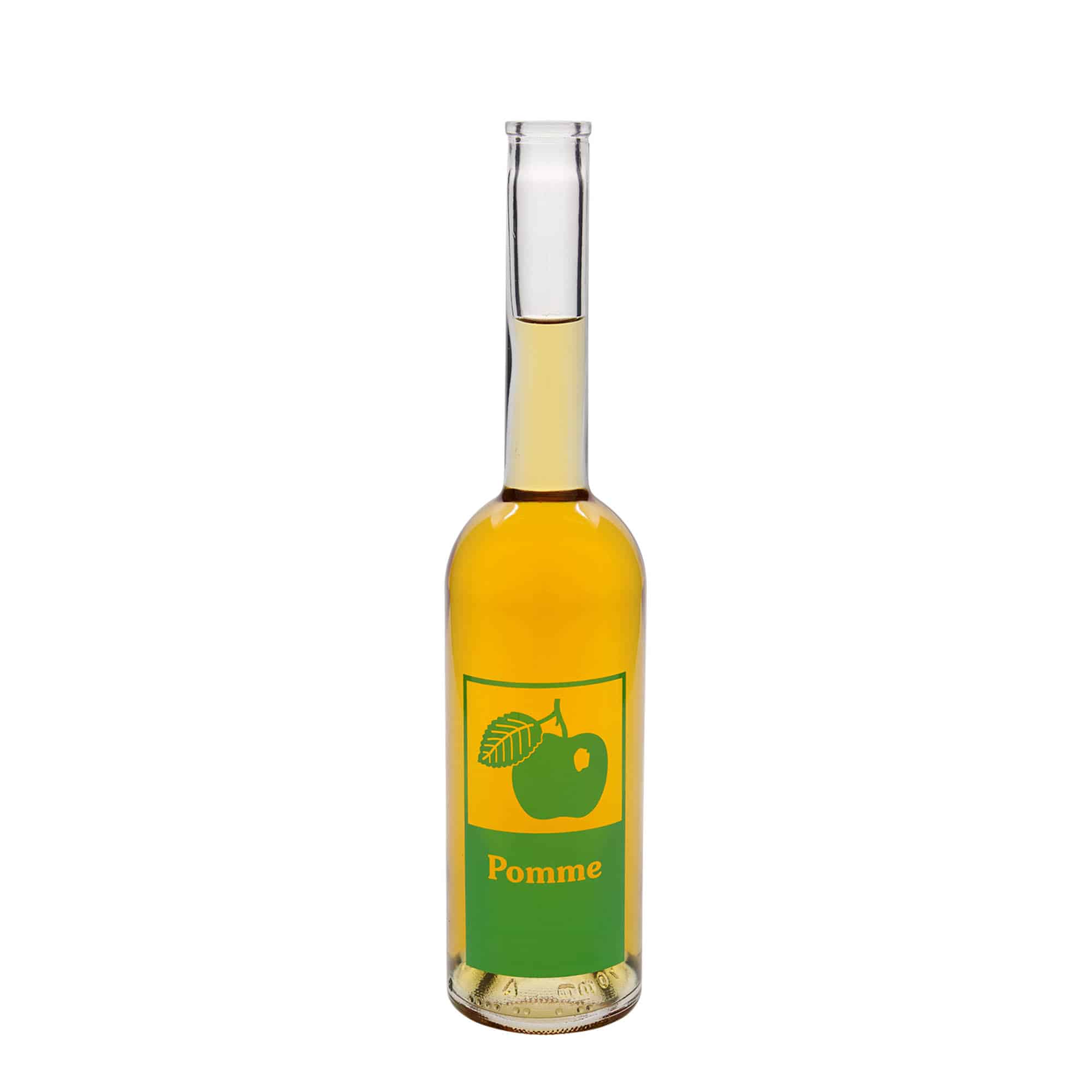 500 ml sklenená fľaša 'Opera', motív: Jablko, hrdlo: korok 500 ml sklenená fľaša 'Opera', motív: Jablko, hrdlo: korok
