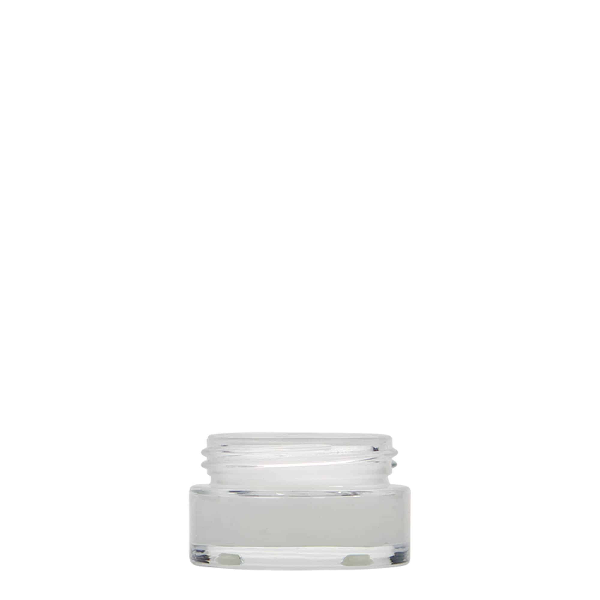 15 ml téglik „Clear Edition“, sklený, hrdlo: skrutkovací uzáver