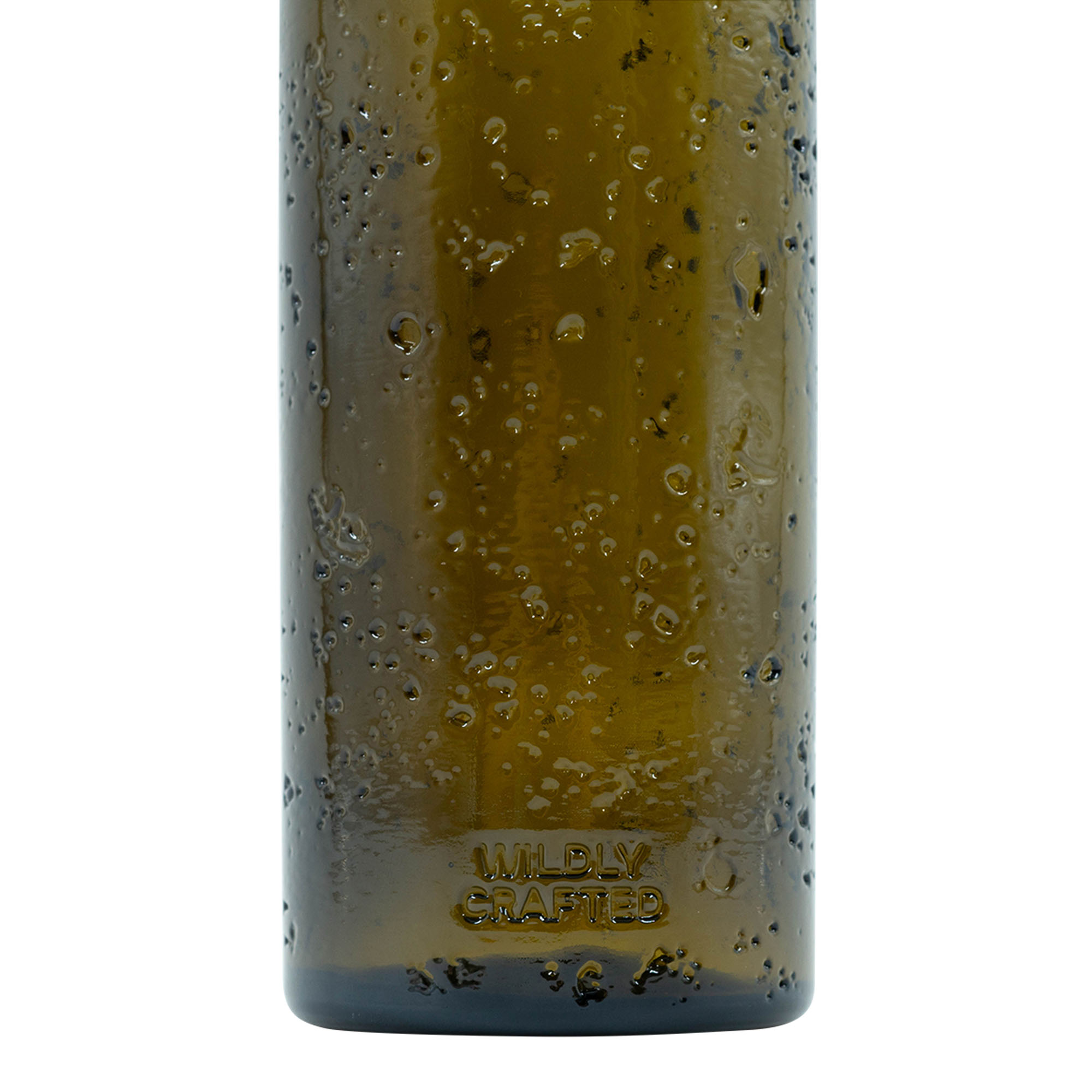 500 ml divoko vyrobená sklenená fľaša 'Bobber Jr', hnedá, hrdlo: korok