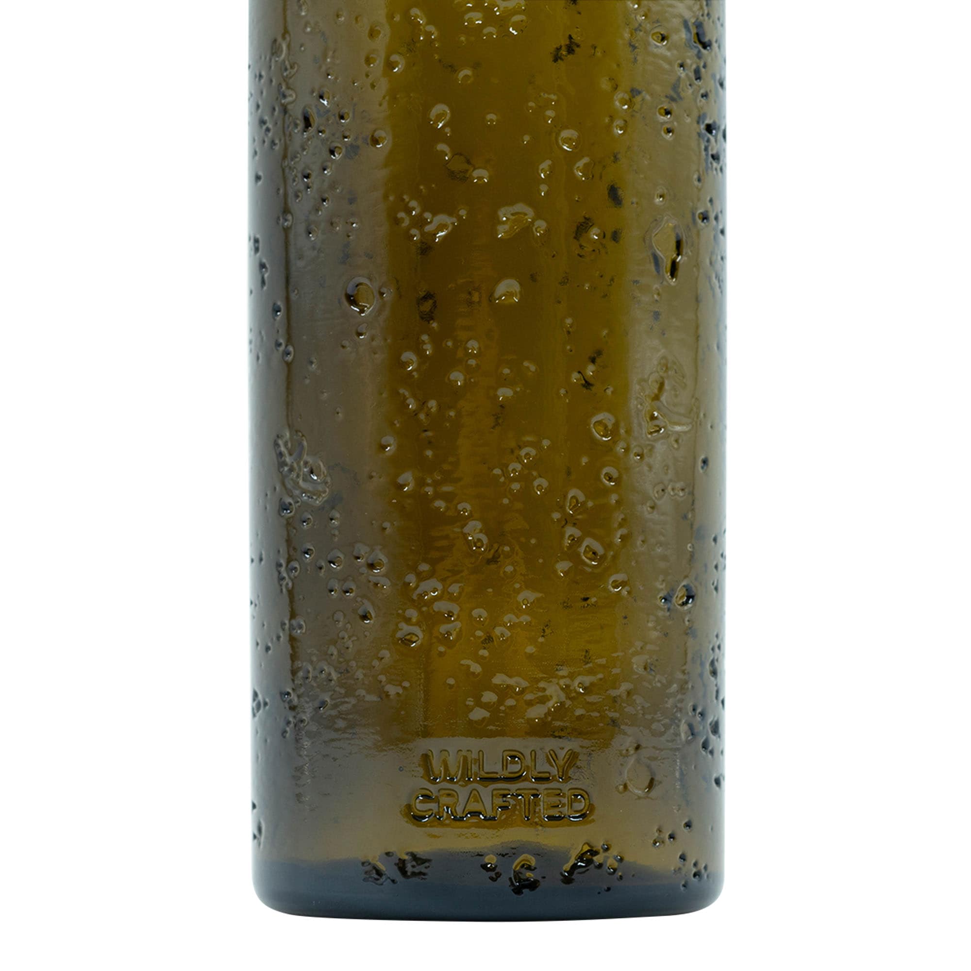 500 ml divoko vyrobená sklenená fľaša 'Bobber Jr', hnedá, hrdlo: korok