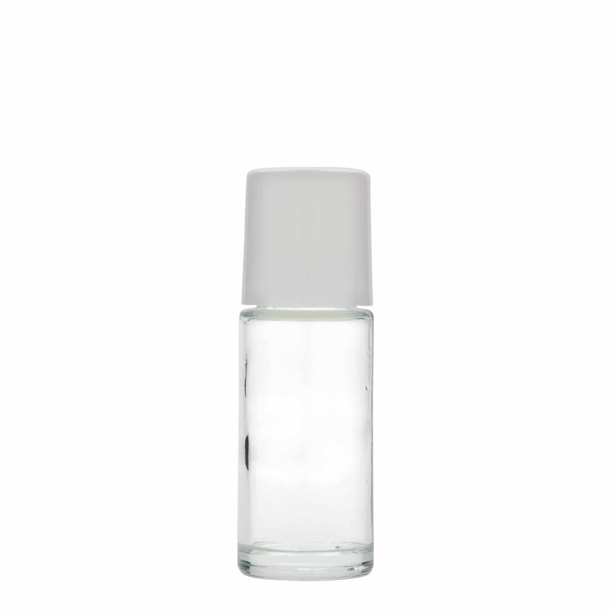 50 ml roll-on fľaštička, sklo, hrdlo: skrutkovací uzáver
