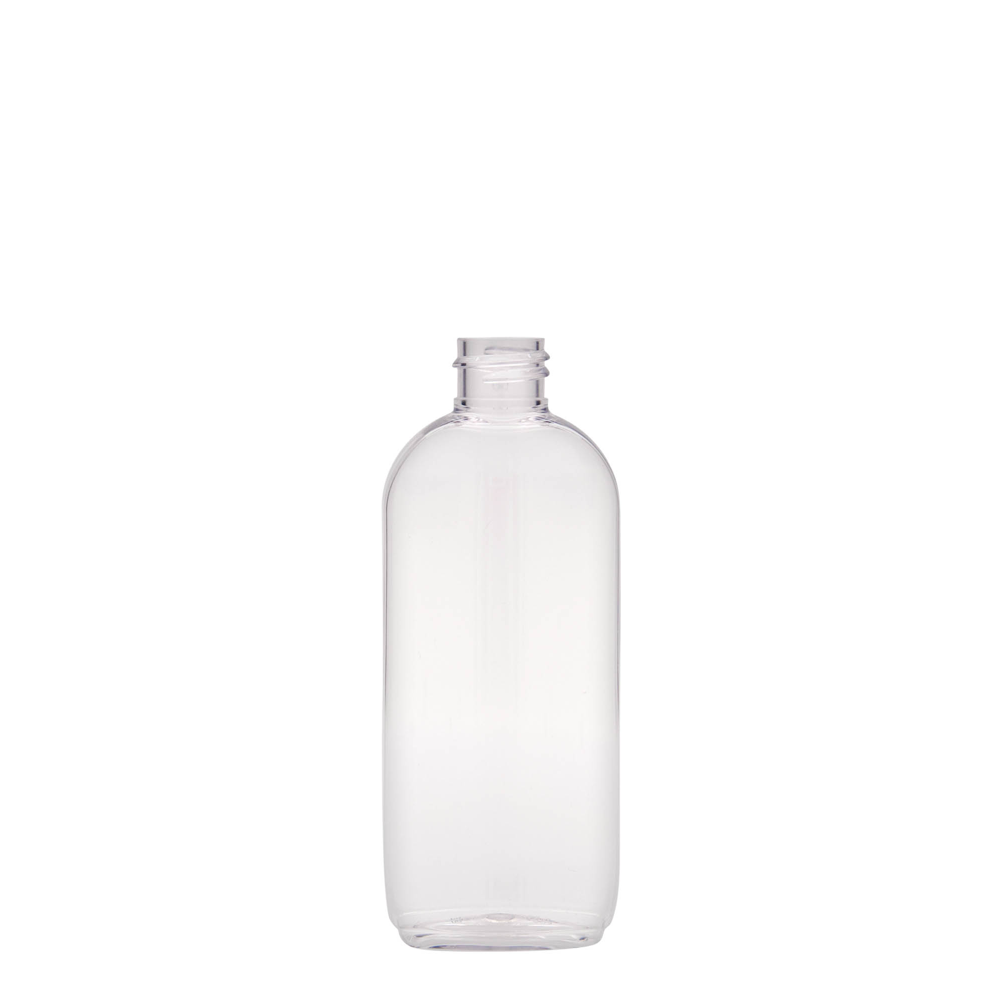 100 ml PET fľaša 'Iris', oválna, plast, hrdlo: 20/410