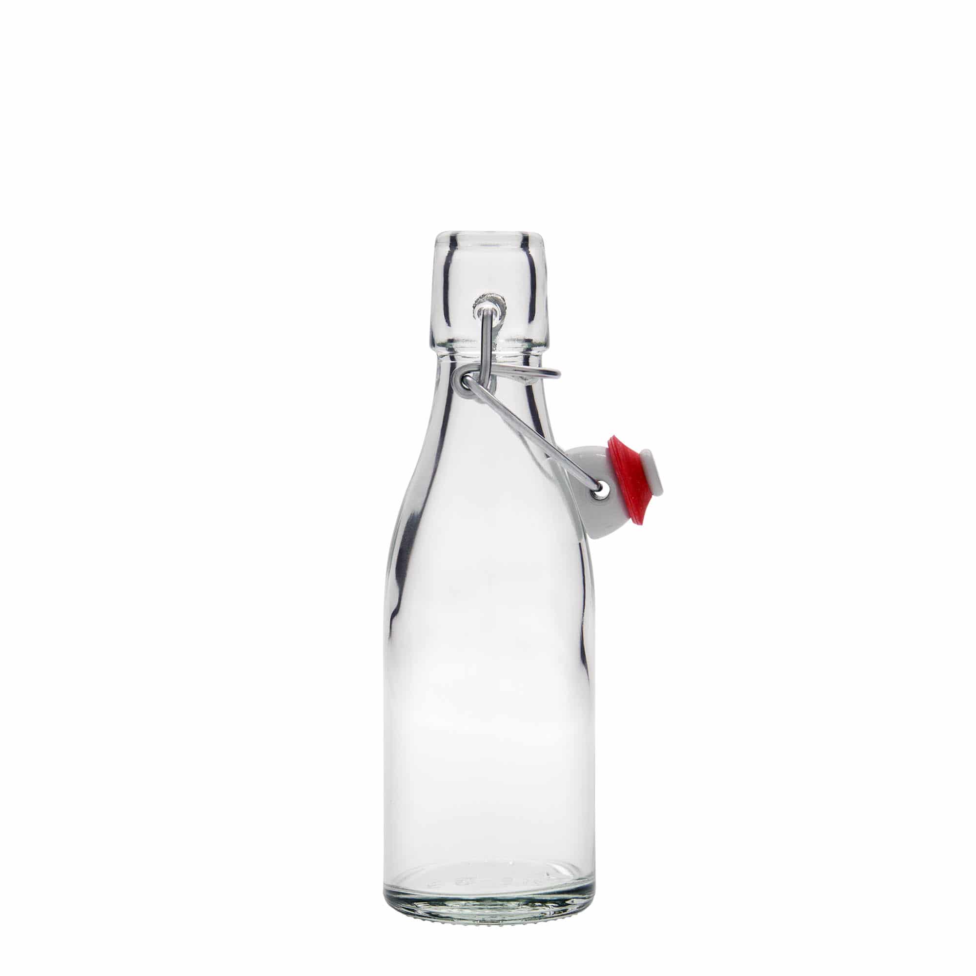 200 ml sklená fľaša „Paul“, hrdlo: strmeňový uzáver