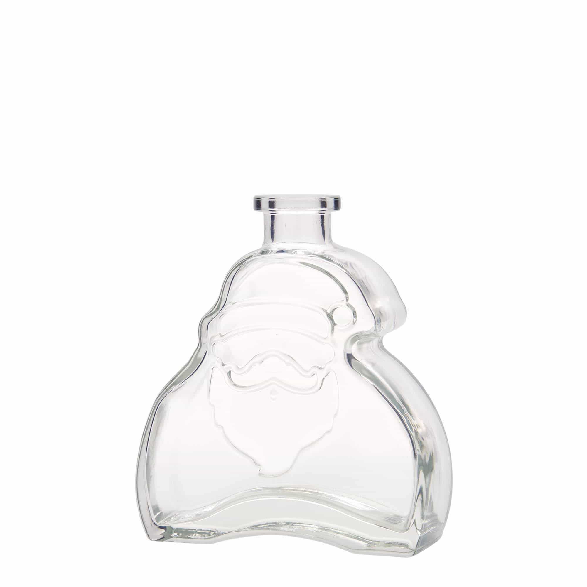 200 ml sklená fľaša „Santa Claus“, hrdlo: korok