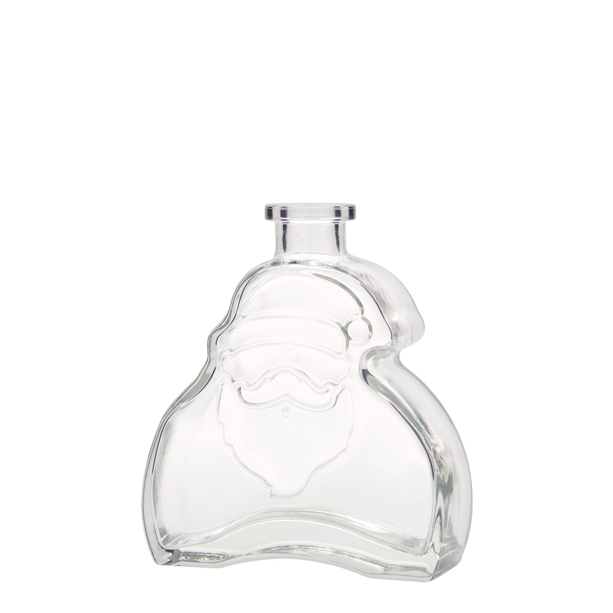 200 ml sklenená fľaša 'Santa Claus', hrdlo: korok