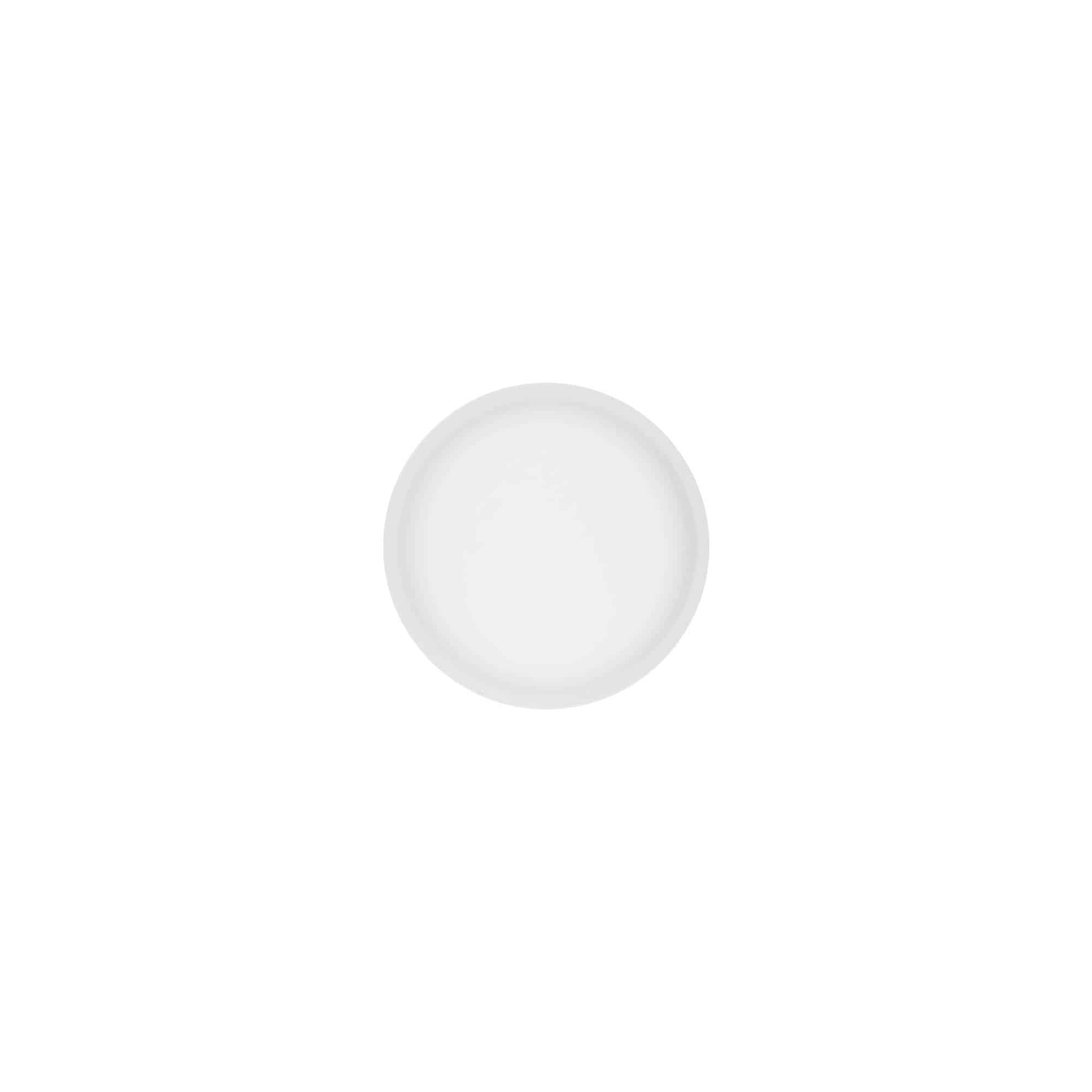 Skrutkovací uzáver „Clear/Platin Edition“, PP plast, biela farba, pre hrdlo: 45/2P