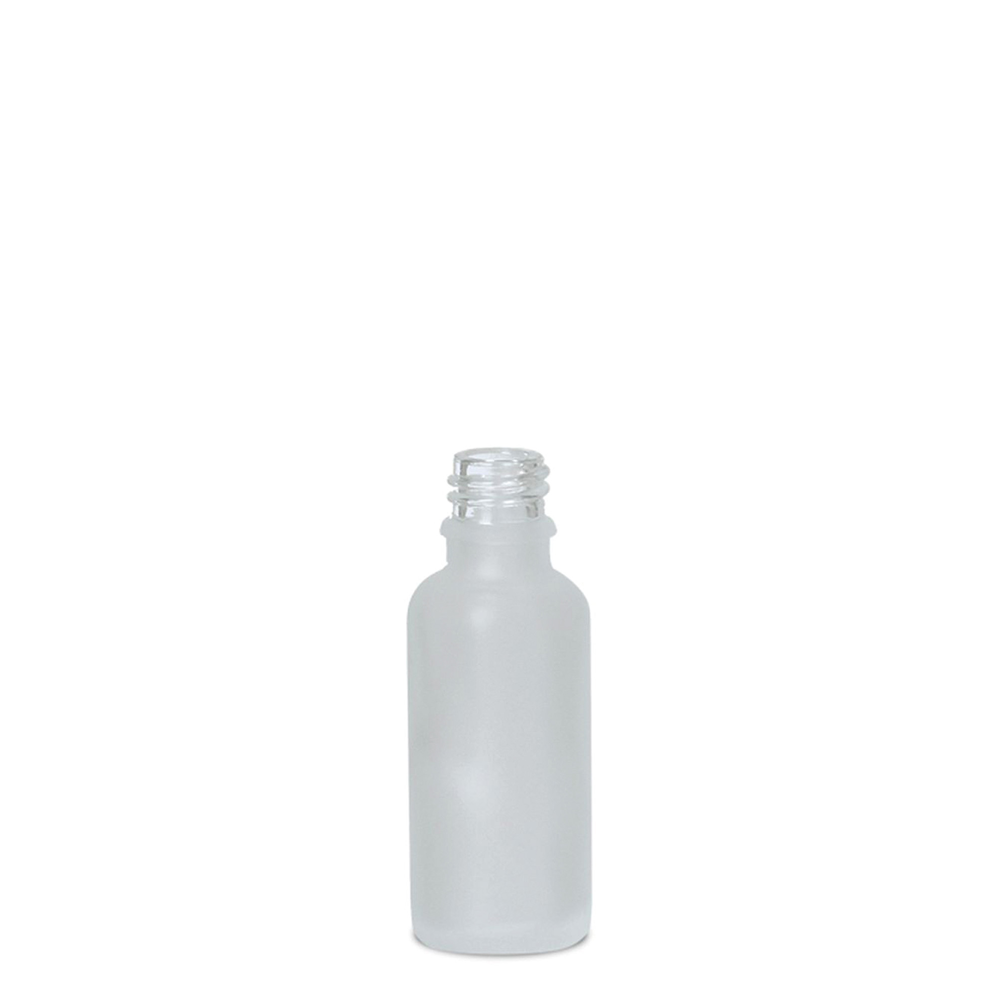 30 ml lekárska fľaša, sklo, mrazené, hrdlo: DIN 18 30 ml lekárska fľaša, sklo, mrazené, hrdlo: DIN 18
