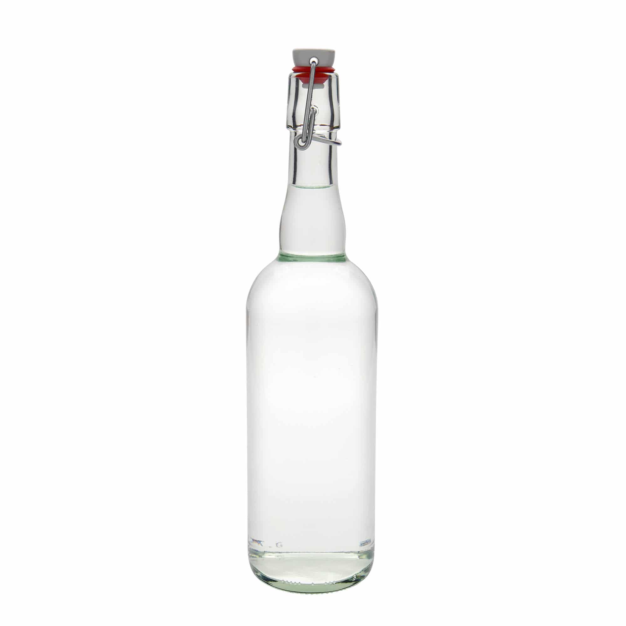 750 ml fľaša na belgické pivo, sklená, hrdlo: strmeňový uzáver