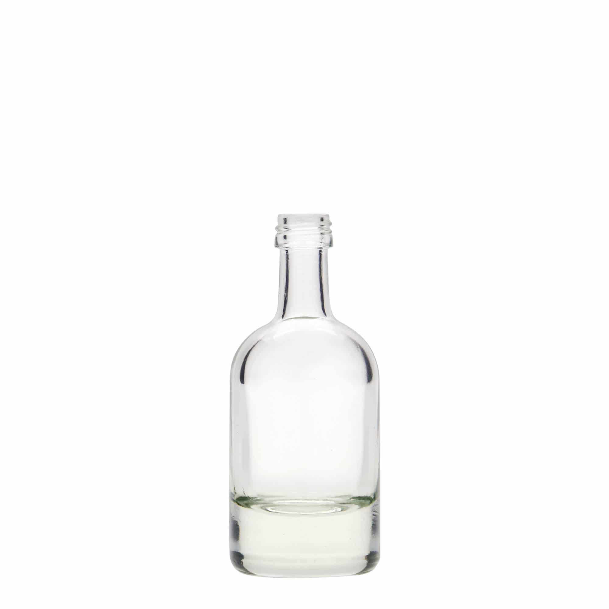 50 ml sklenená fľaša 'Linea Uno', hrdlo: PP 18 50 ml sklenená fľaša 'Linea Uno', hrdlo: PP 18