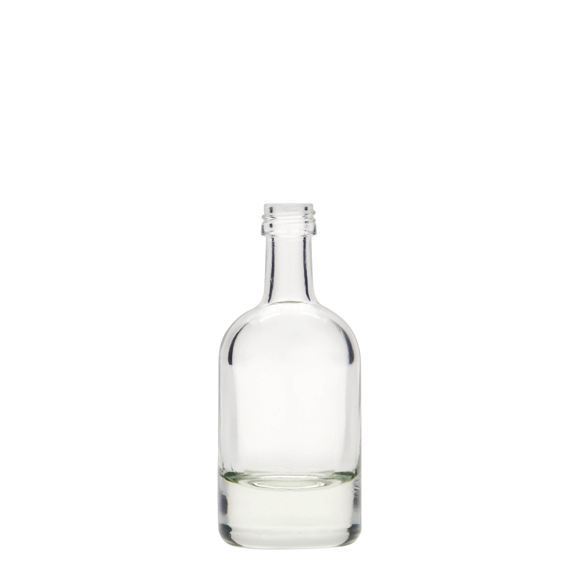 50 ml sklenená fľaša 'Linea Uno', hrdlo: PP 18 50 ml sklenená fľaša 'Linea Uno', hrdlo: PP 18