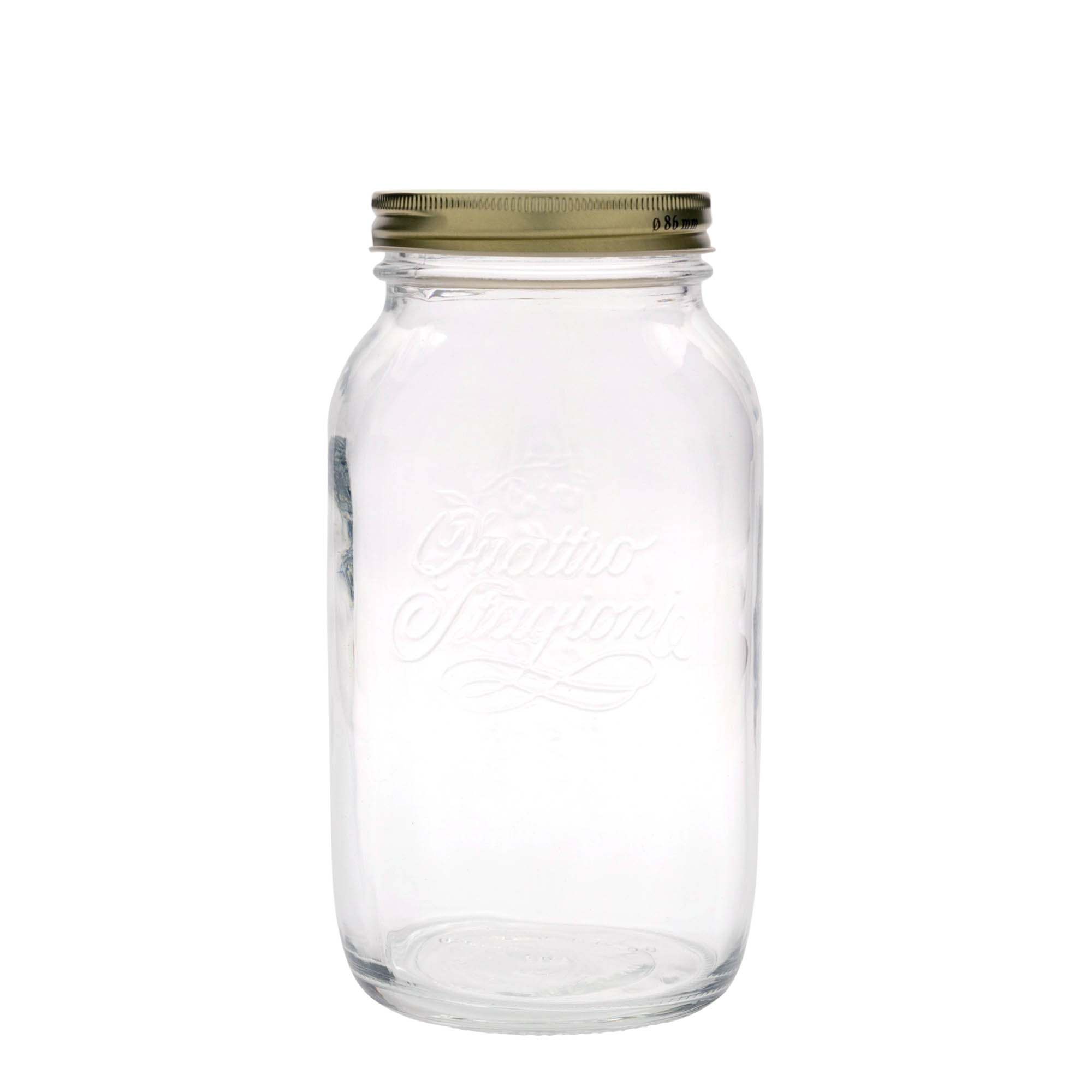 1 500 ml sklenená nádoba 'Quattro Stagioni', hrdlo: skrutkovací uzáver 1 500 ml sklenená nádoba 'Quattro Stagioni', hrdlo: skrutkovací uzáver
