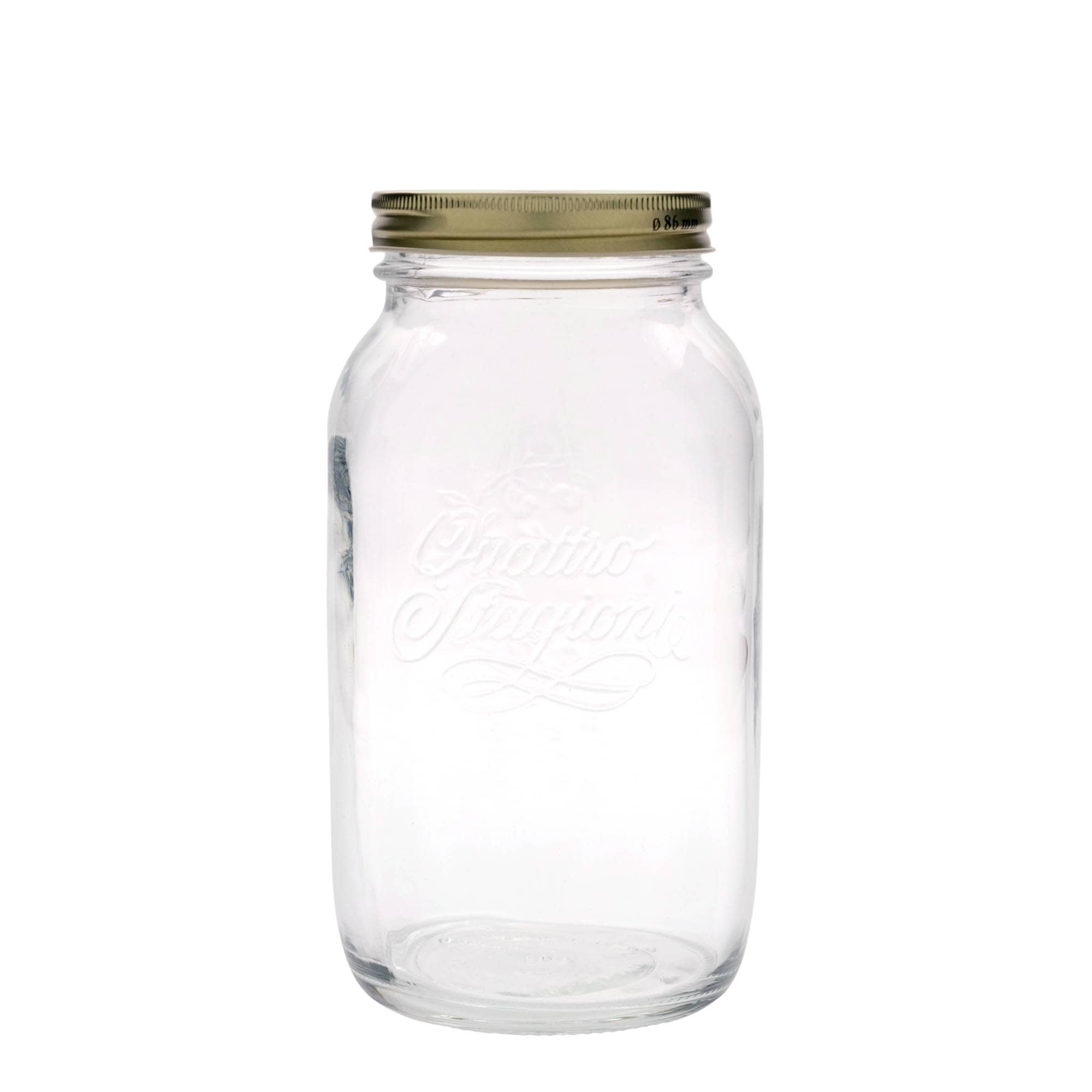 1 500 ml sklenená nádoba 'Quattro Stagioni', hrdlo: skrutkovací uzáver 1 500 ml sklenená nádoba 'Quattro Stagioni', hrdlo: skrutkovací uzáver