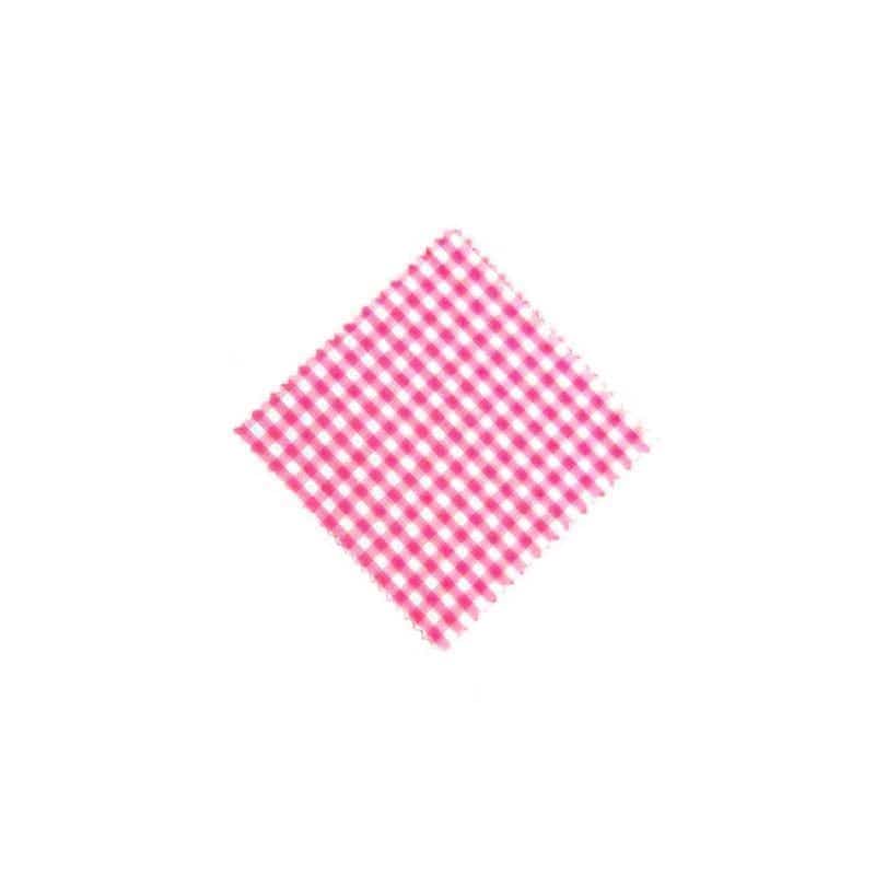 Textilné dečky kárované 12 x 12, štvorcové, textil, ružová farba, hrdlo: TO38-TO53 Textilné dečky kárované 12 x 12, štvorcové, textil, ružová farba, hrdlo: TO38-TO53