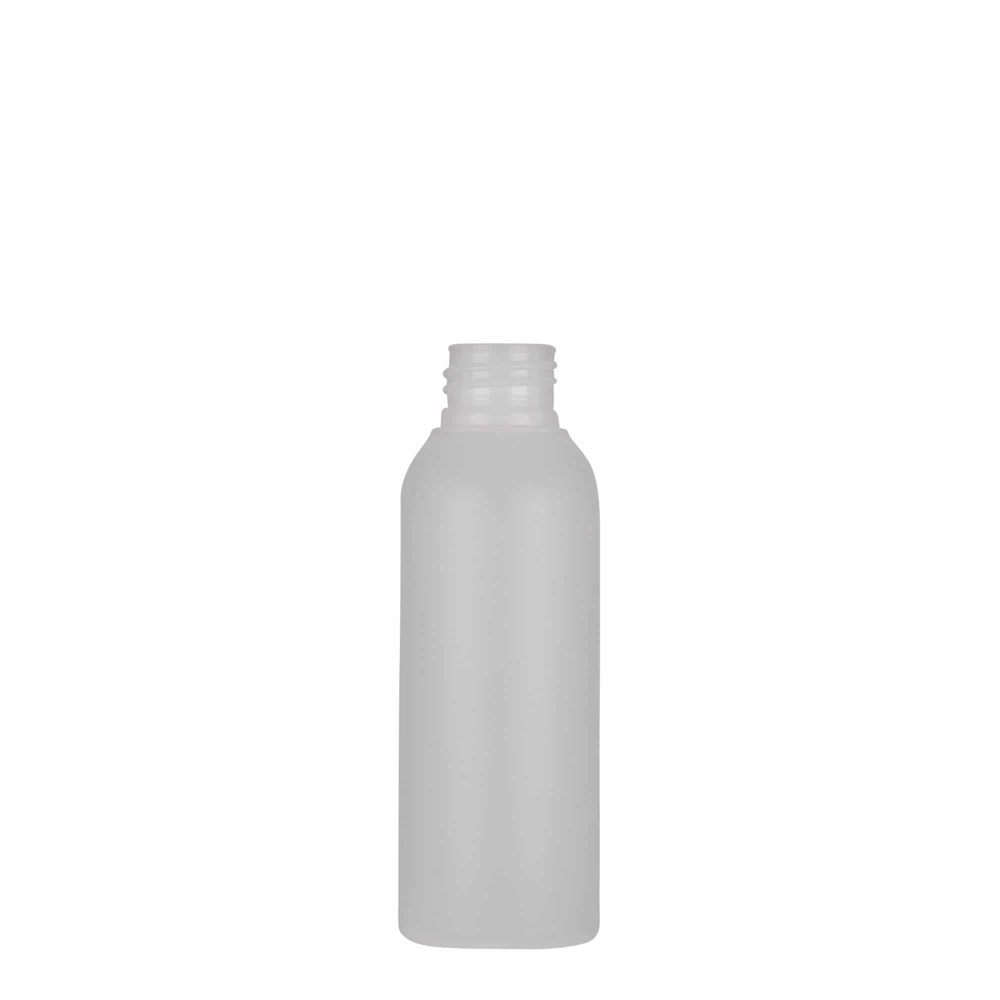 100 ml plastová fľaša „Tuffy“, HDPE, prírodná farba, hrdlo: GPI 24/410 100 ml plastová fľaša „Tuffy“, HDPE, prírodná farba, hrdlo: GPI 24/410