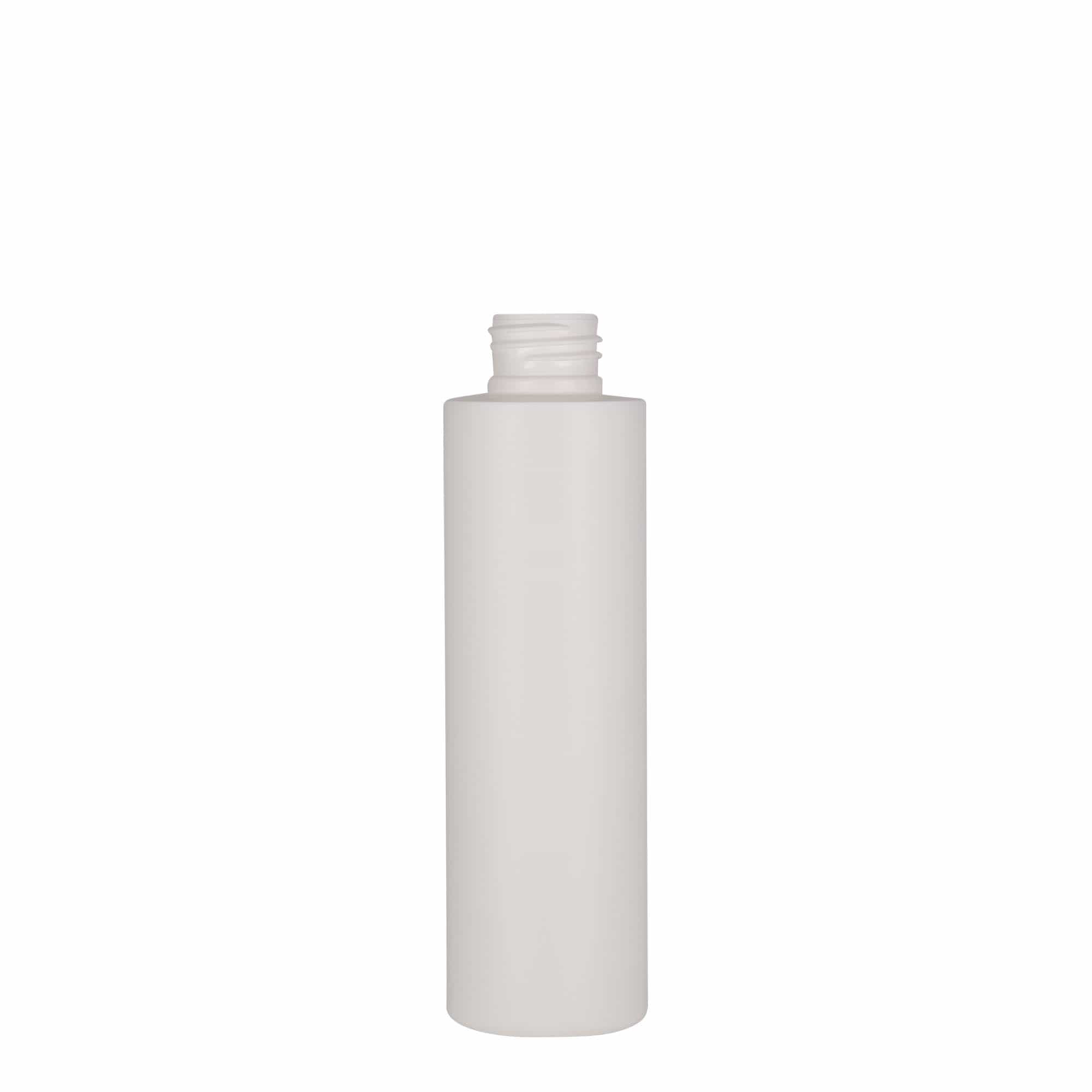 150 ml plastová fľaša 'Pipe', HDPE, biela, hrdlo: 24/410
